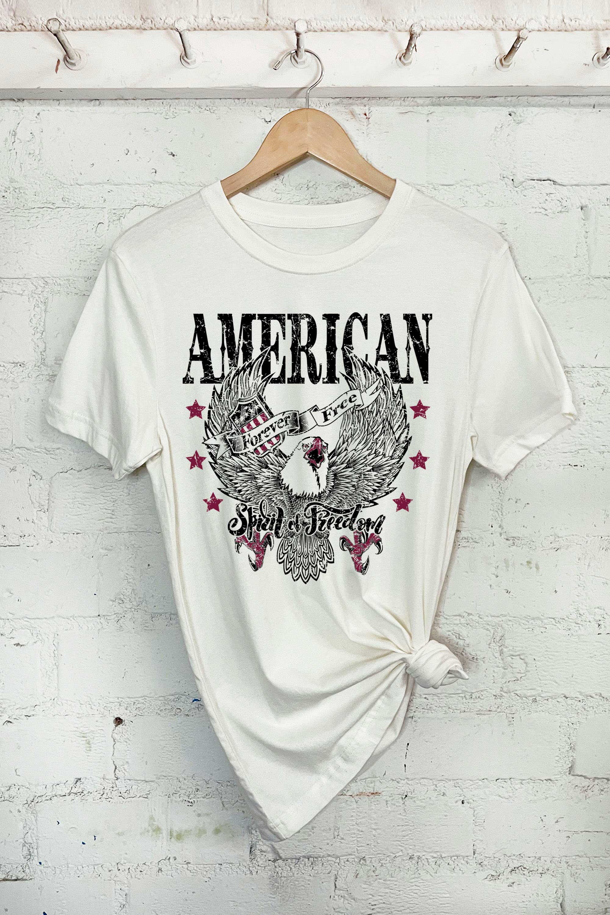 American Spirit of Freedom - Unisex Screen Printed T-Shirt Hoodie, Sweatshirt | PodTeesHub.com