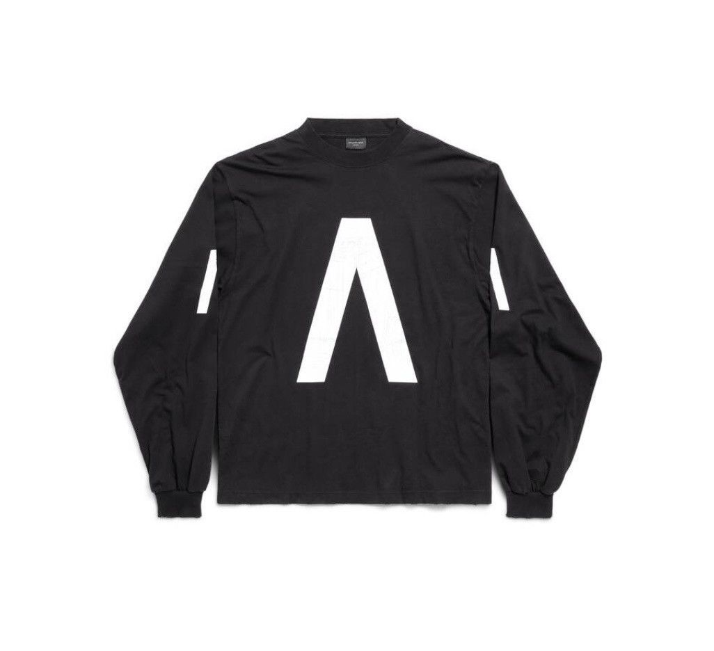 Balenciaga Archive Music Vintage Jersey Long Sleeve T Shirt Hoodie, Sweatshirt | PodTeesHub.com