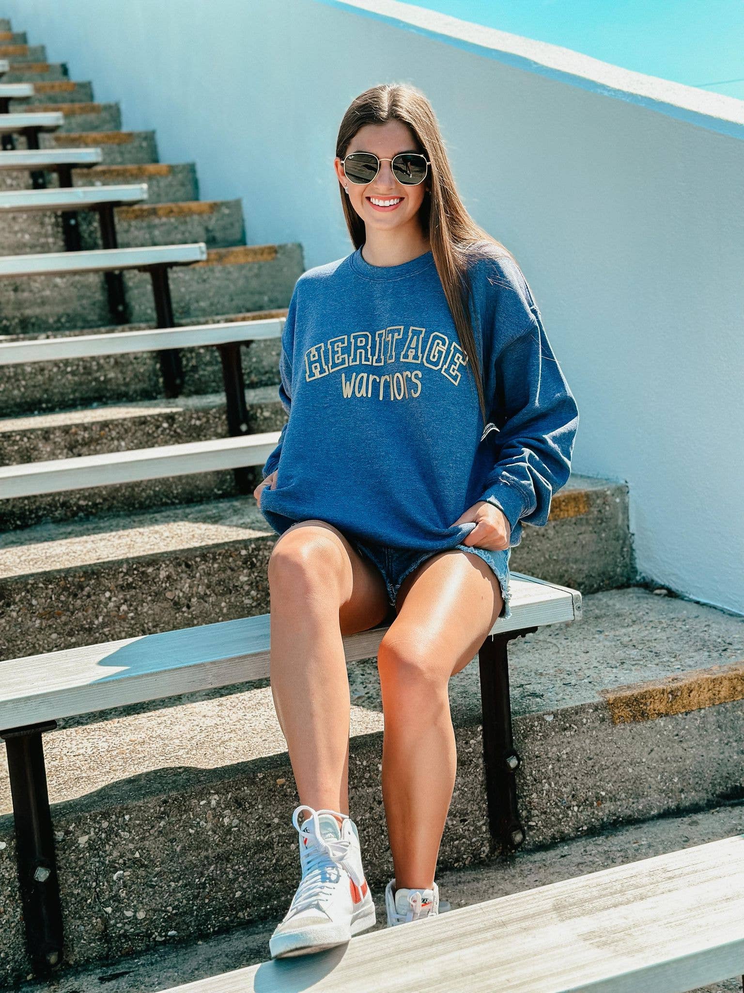 Custom Curved Varsity School Sweatshirt T-Shirts, Hoodie | PodTeesHub.com