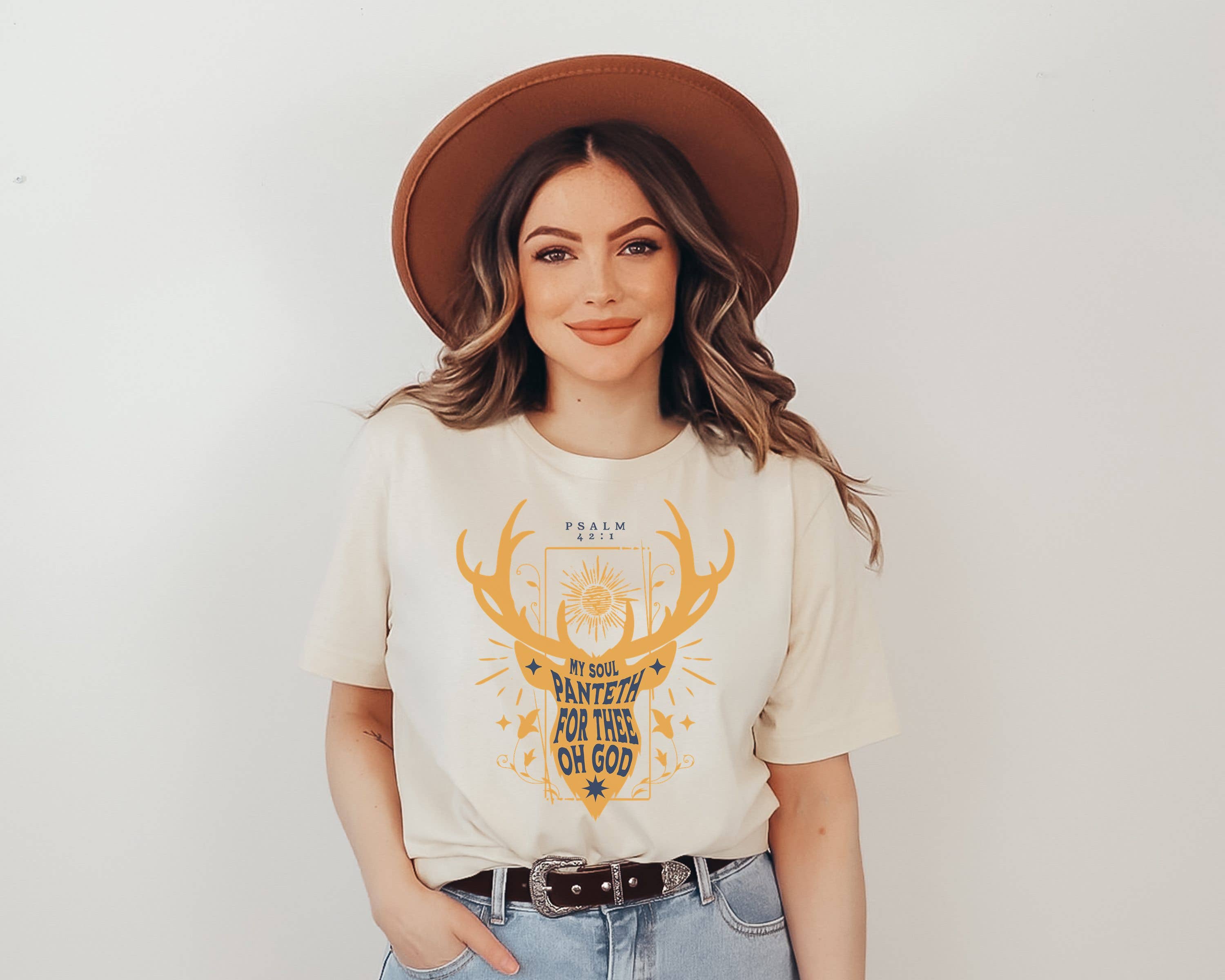 My Soul Panteth For Thee Graphic Tee | Women's Religous Tees Hoodie, Sweatshirt | PodTeesHub.com