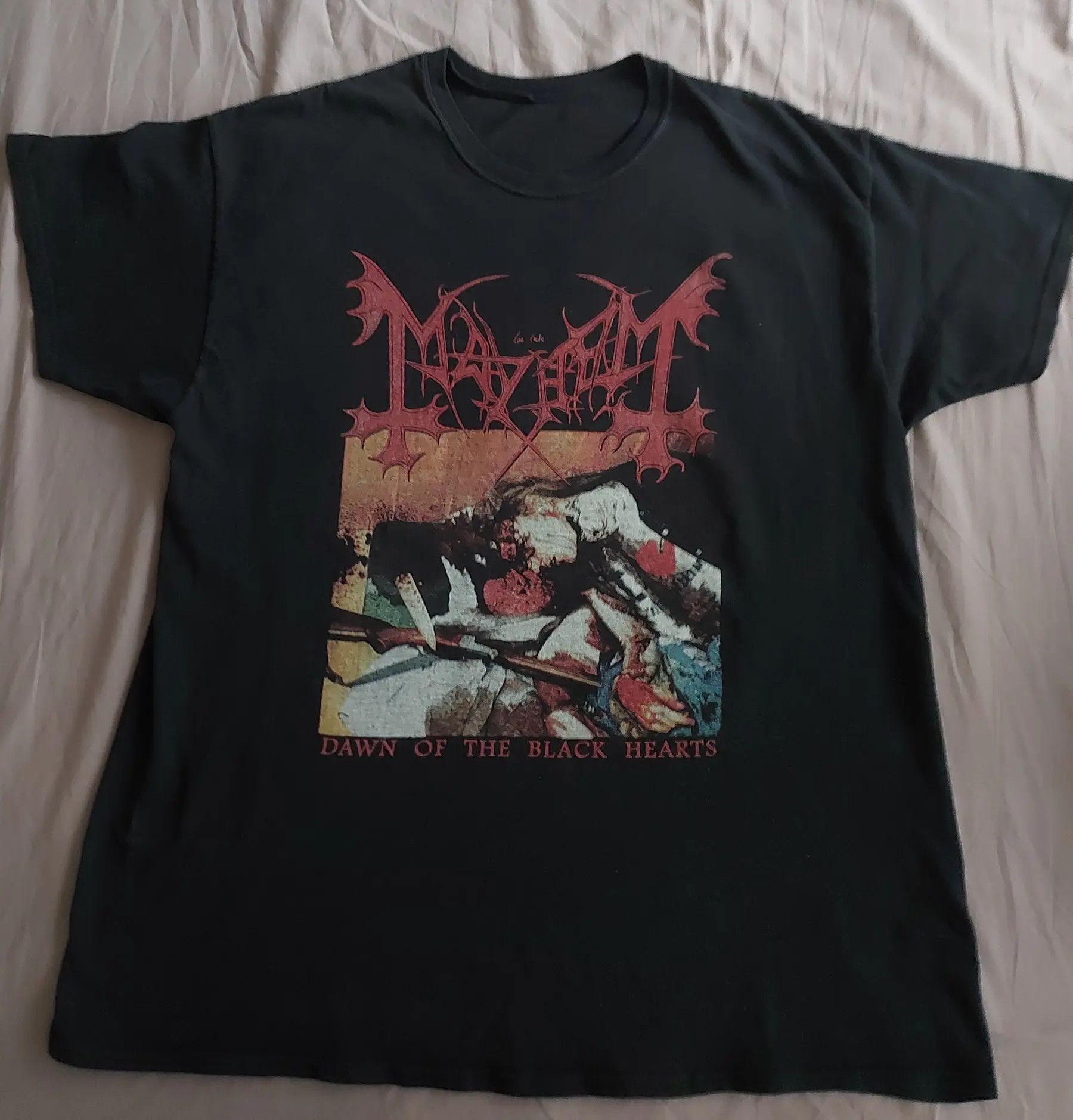 Band Tees Vtg Mayhem Dawn Of The Black Hearts Shirt Hoodie, Sweatshirt | PodTeesHub.com