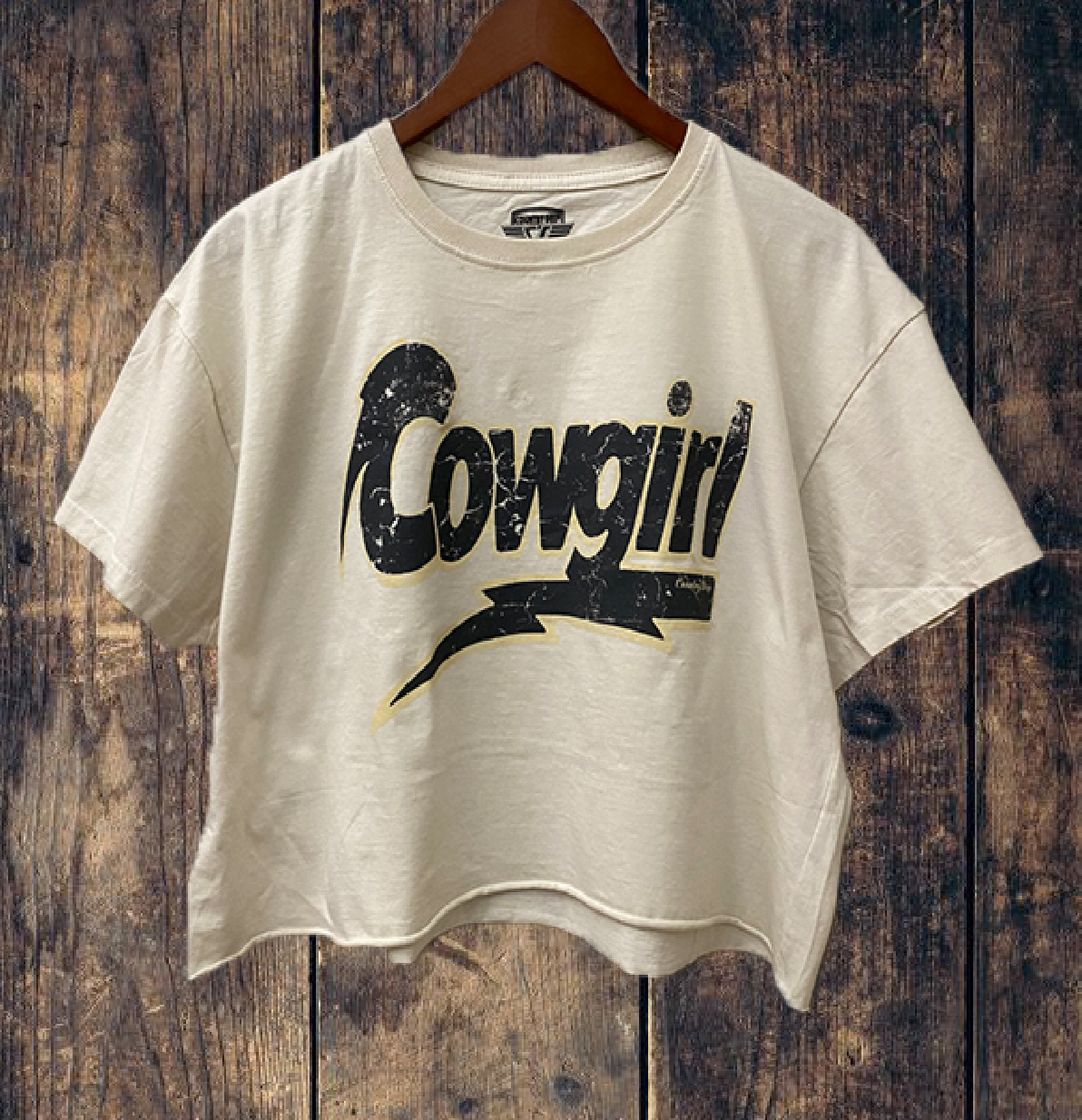 Cowgirl Rocks Vintage Relaxed Crop T-Shirt Hoodie, Sweatshirt | PodTeesHub.com