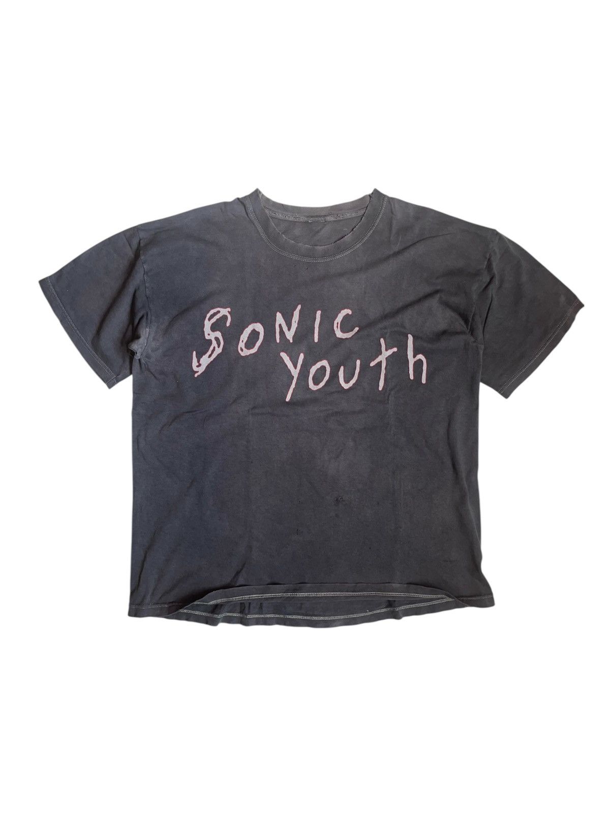 Vintage Thrashed Sonic Youth Y2k Shirt Hoodie, Sweatshirt | PodTeesHub.com