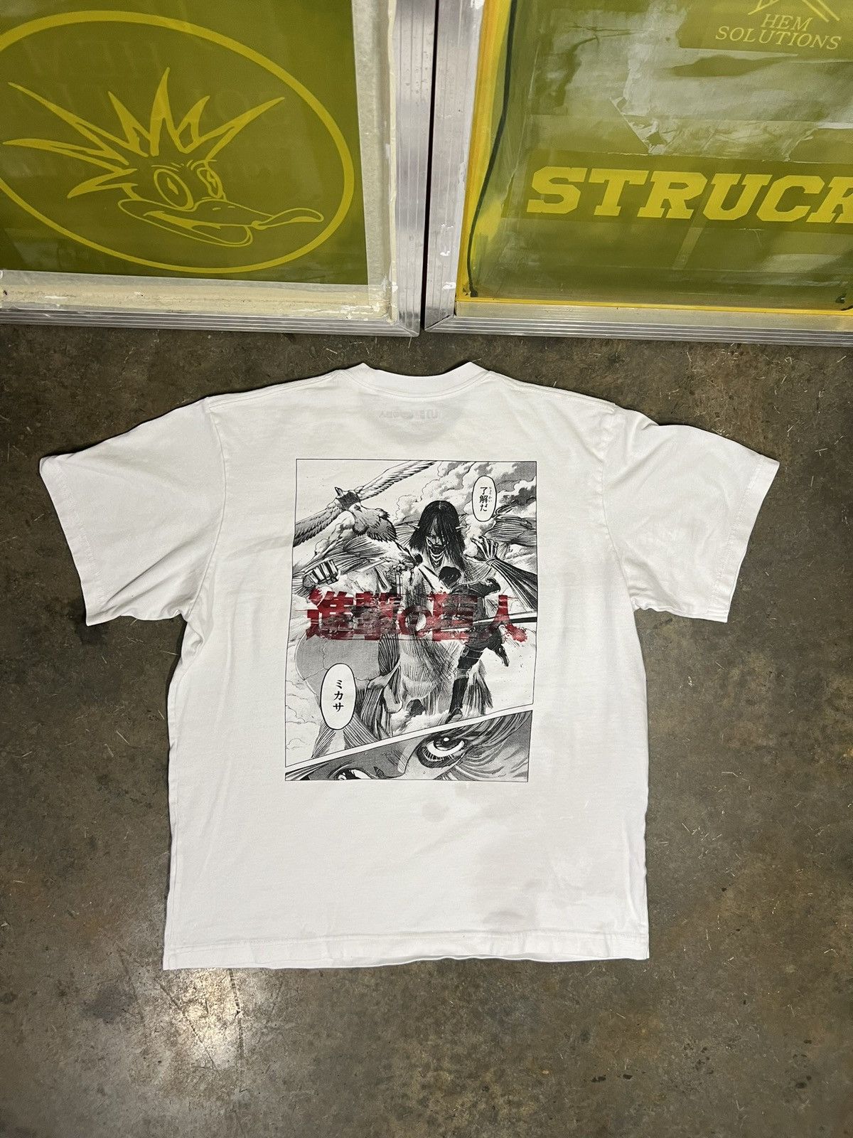 Attack On Titan T Shirt Founding Titan Tee Size M Hoodie, Sweatshirt | PodTeesHub.com