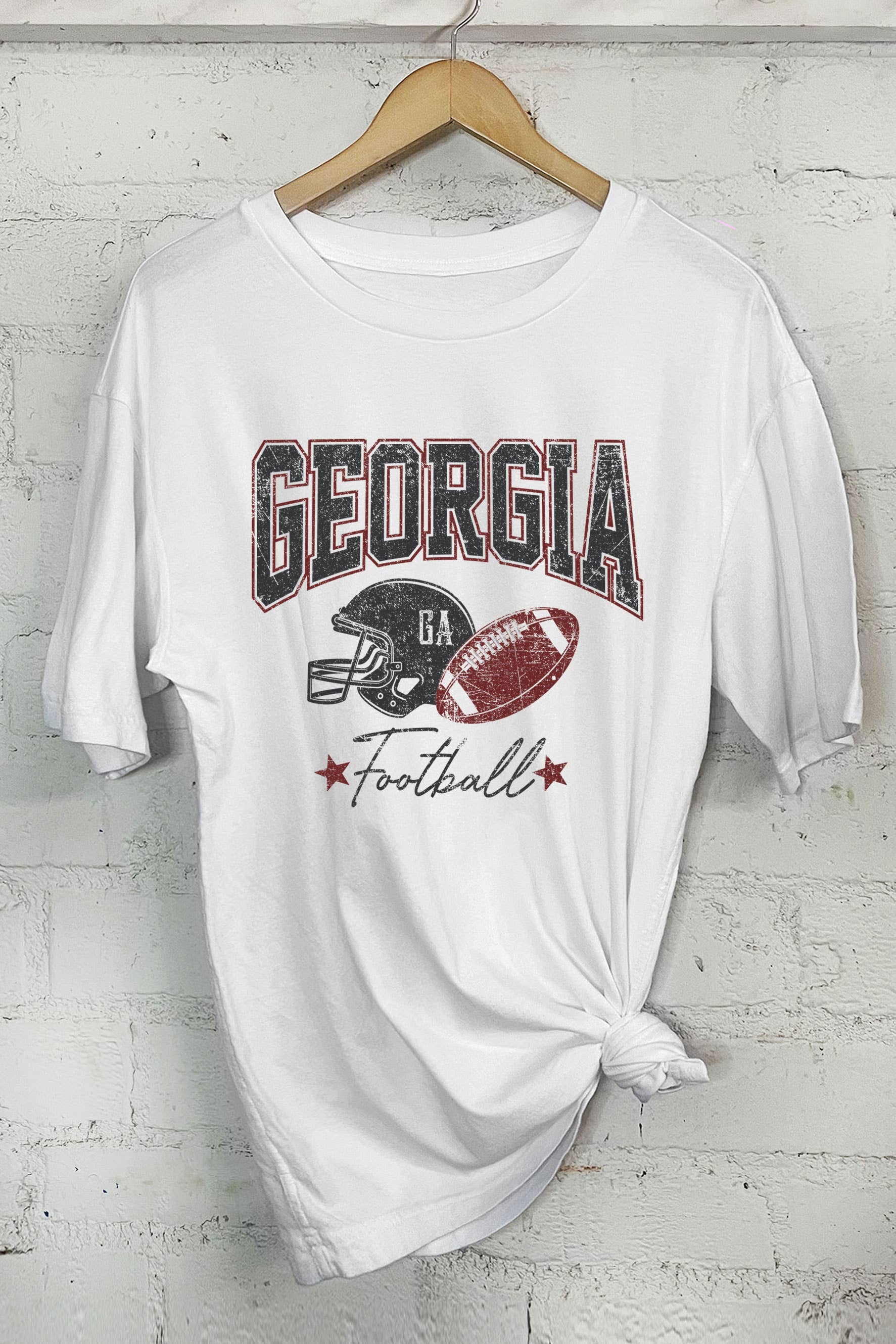 Georgia Football-Oversized Tee Hoodie, Sweatshirt | PodTeesHub.com