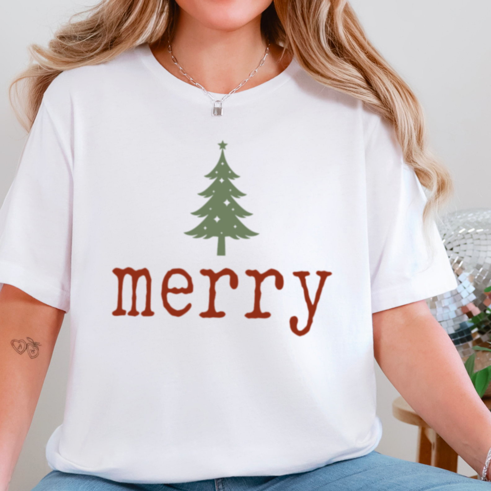 Merry Christmas 2025 Graphic Tee | Bella Canvas Hoodie, Sweatshirt | PodTeesHub.com
