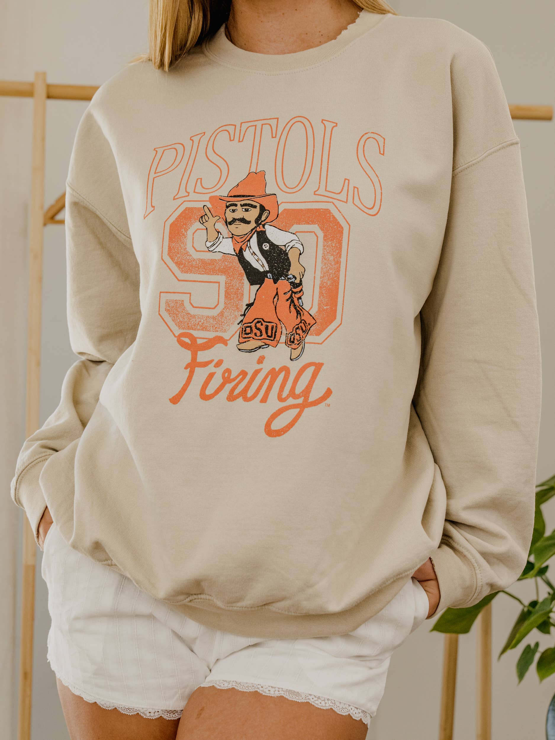Osu Cowboys Club Mascot Sand Thrifted Sweatshirt T-Shirts, Hoodie | PodTeesHub.com
