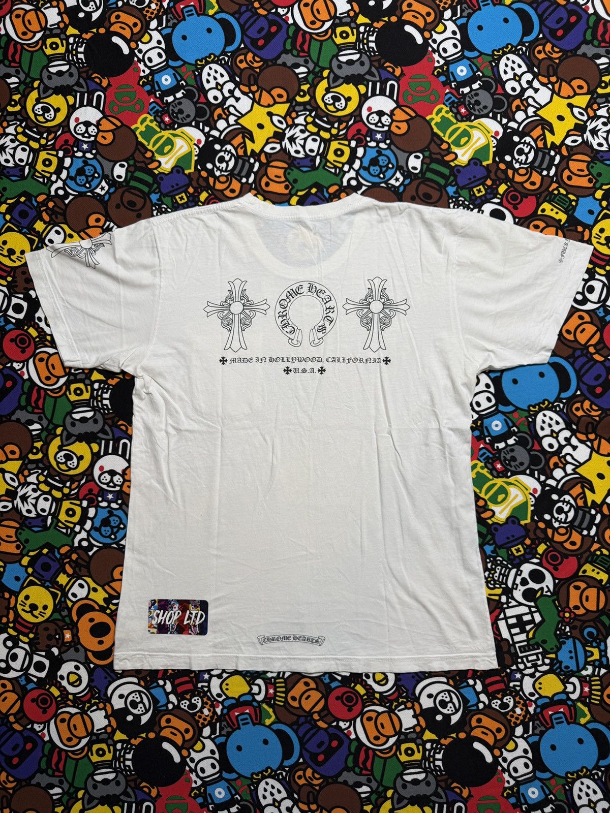 Hearts Chrome Hearts White Multi Logo Tee Hoodie, Sweatshirt | PodTeesHub.com