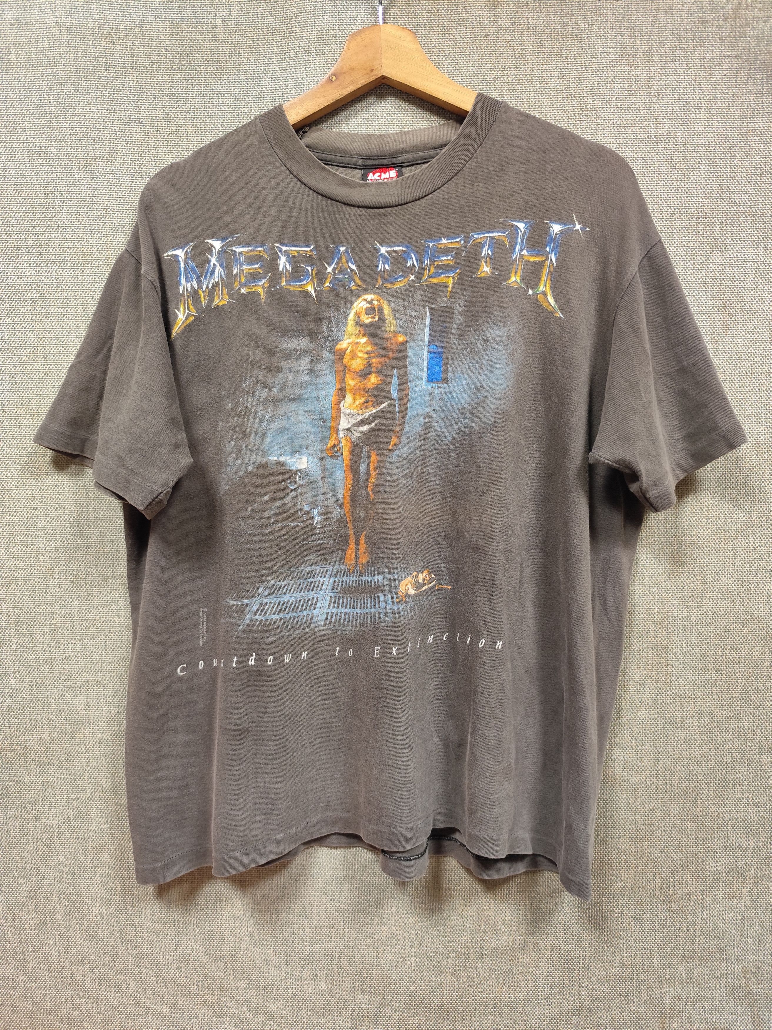 Megadeth X Vintage Vintage 1992 T Shirt Megadeth Countdown To Extinction Hoodie, Sweatshirt | PodTeesHub.com
