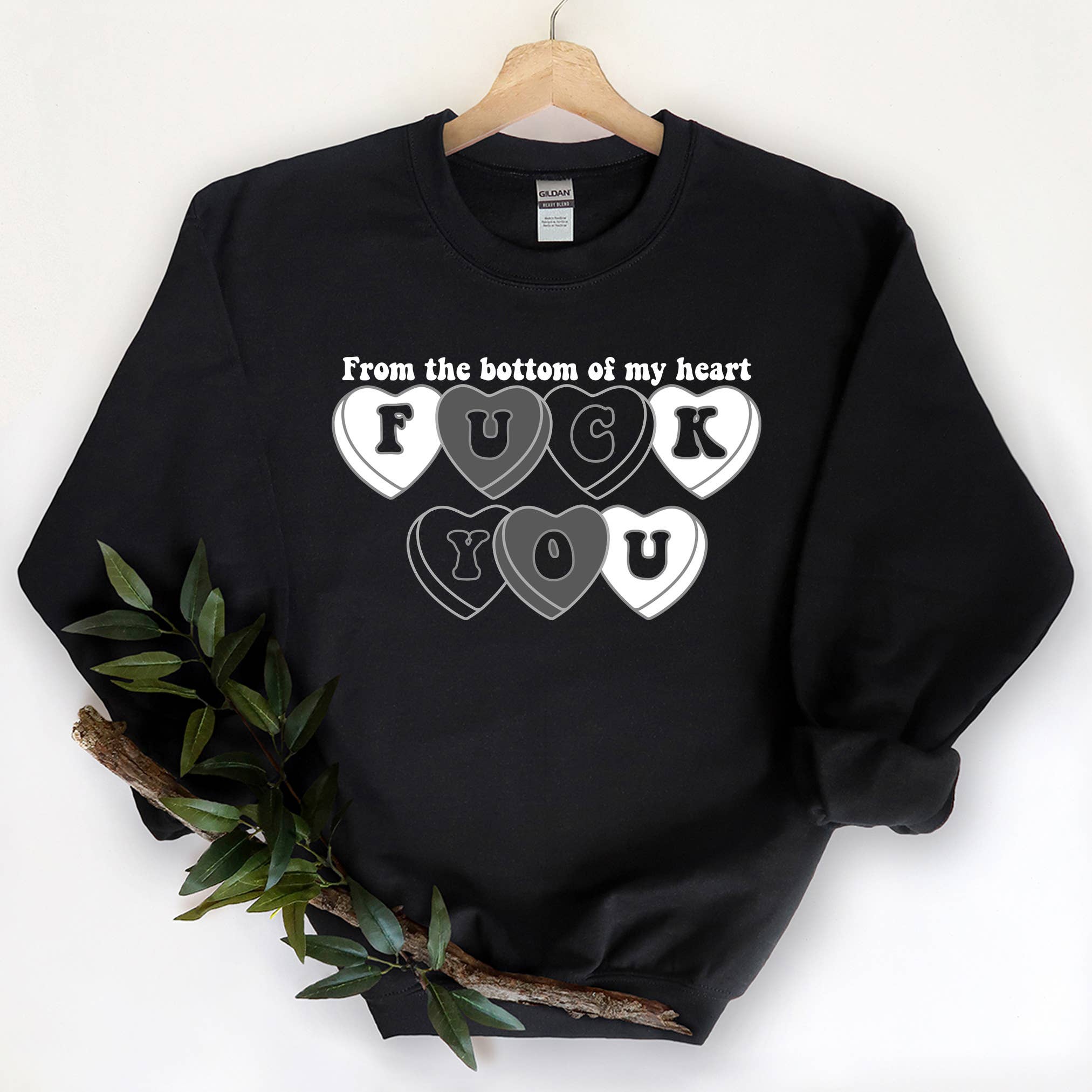 From the Bottom of My Heart, F#@K You - Funny Sweatshirt T-Shirts, Hoodie | PodTeesHub.com