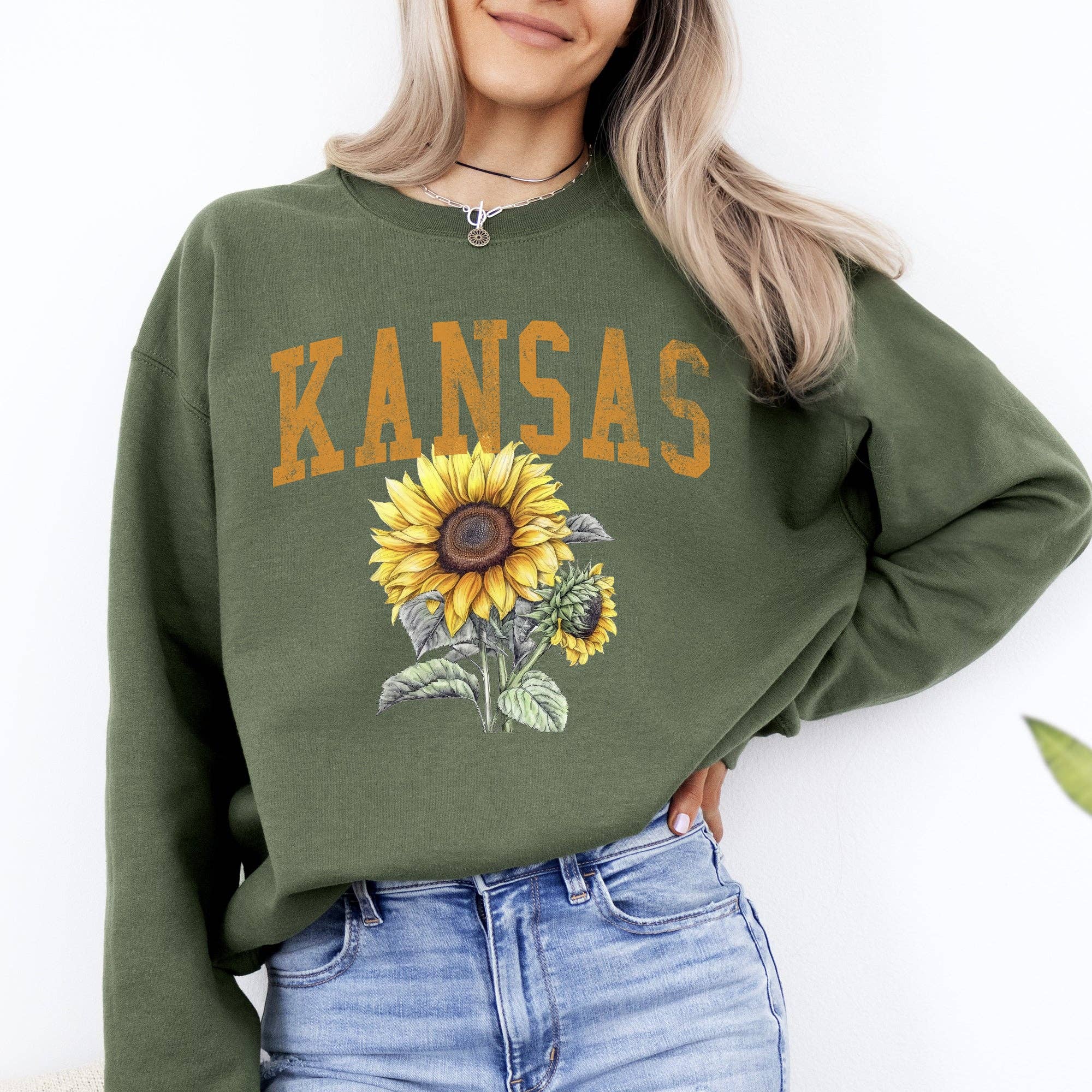 Kansas State Flower Sweatshirt T-Shirts, Hoodie | PodTeesHub.com