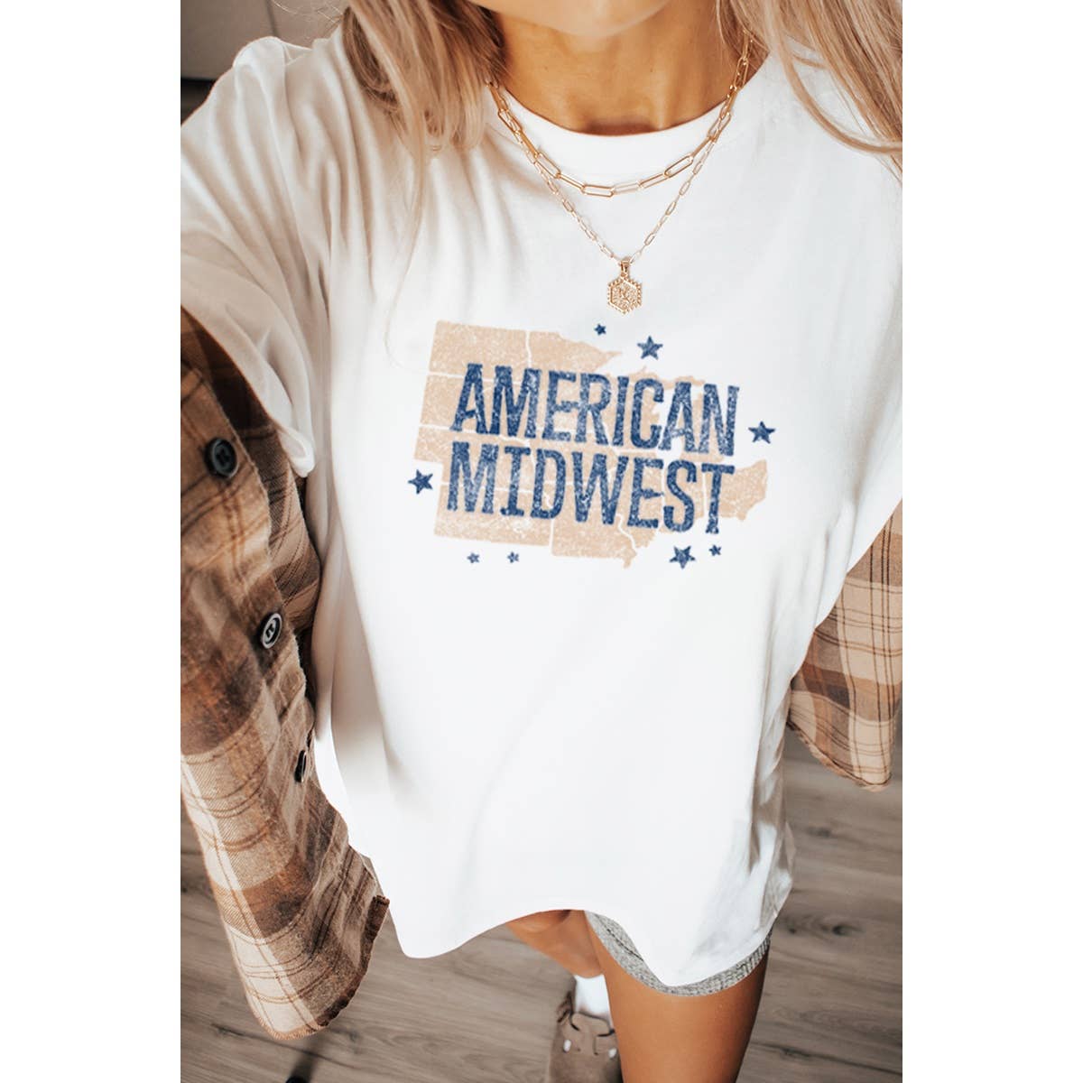 American Midwest Vintage Graphic Oversized Tee Hoodie, Sweatshirt | PodTeesHub.com