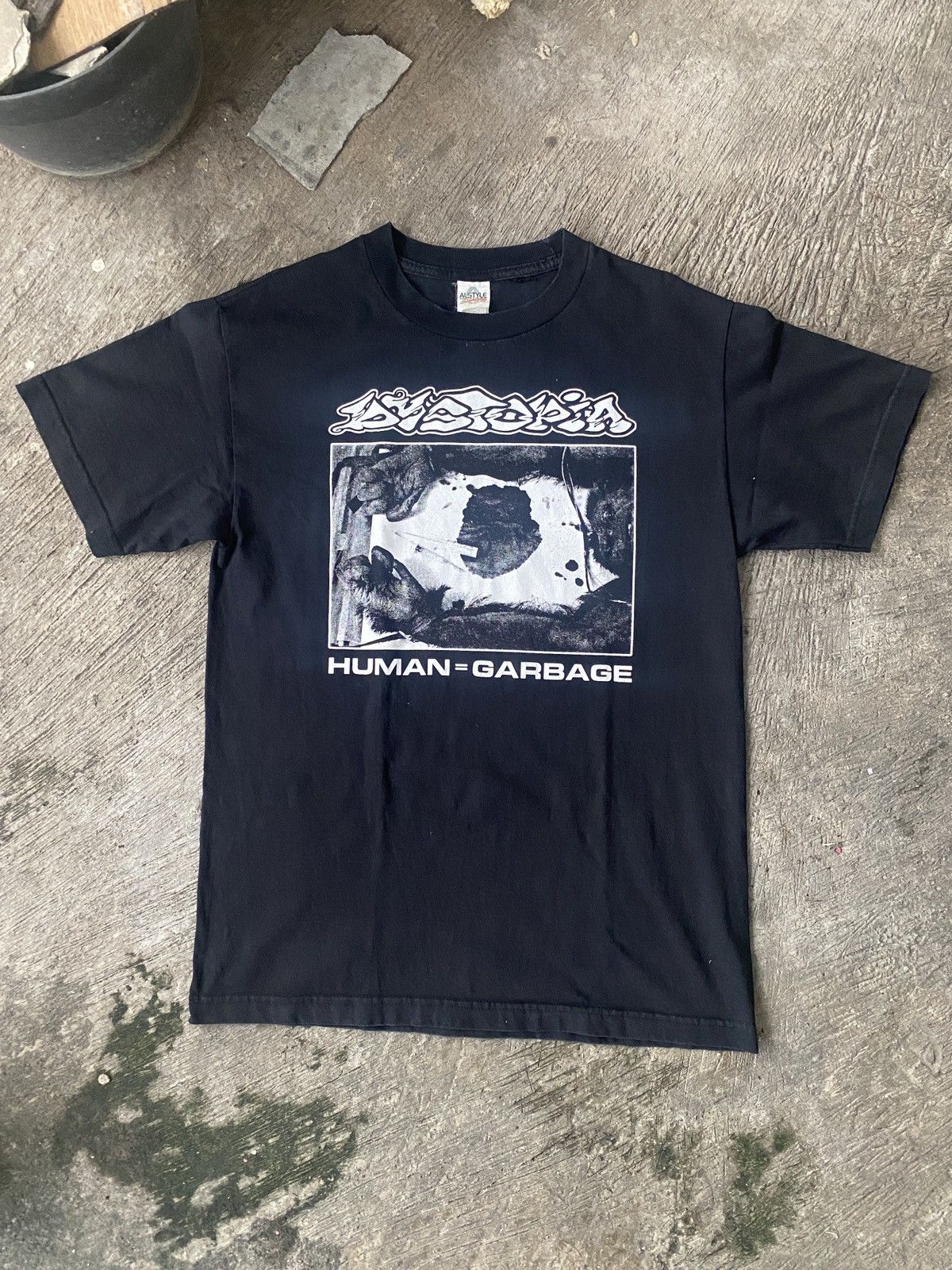 Band Tees Rare Dystopia Human Garbage Sludge Band T Shirt Hoodie, Sweatshirt | PodTeesHub.com
