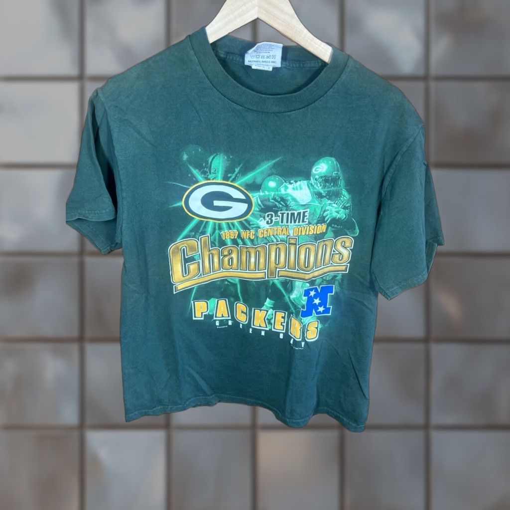 Vintage Green Bay Packers Lee Sport T Shirt Central Division Champs Green Shirt M Men Green Hoodie, Sweatshirt