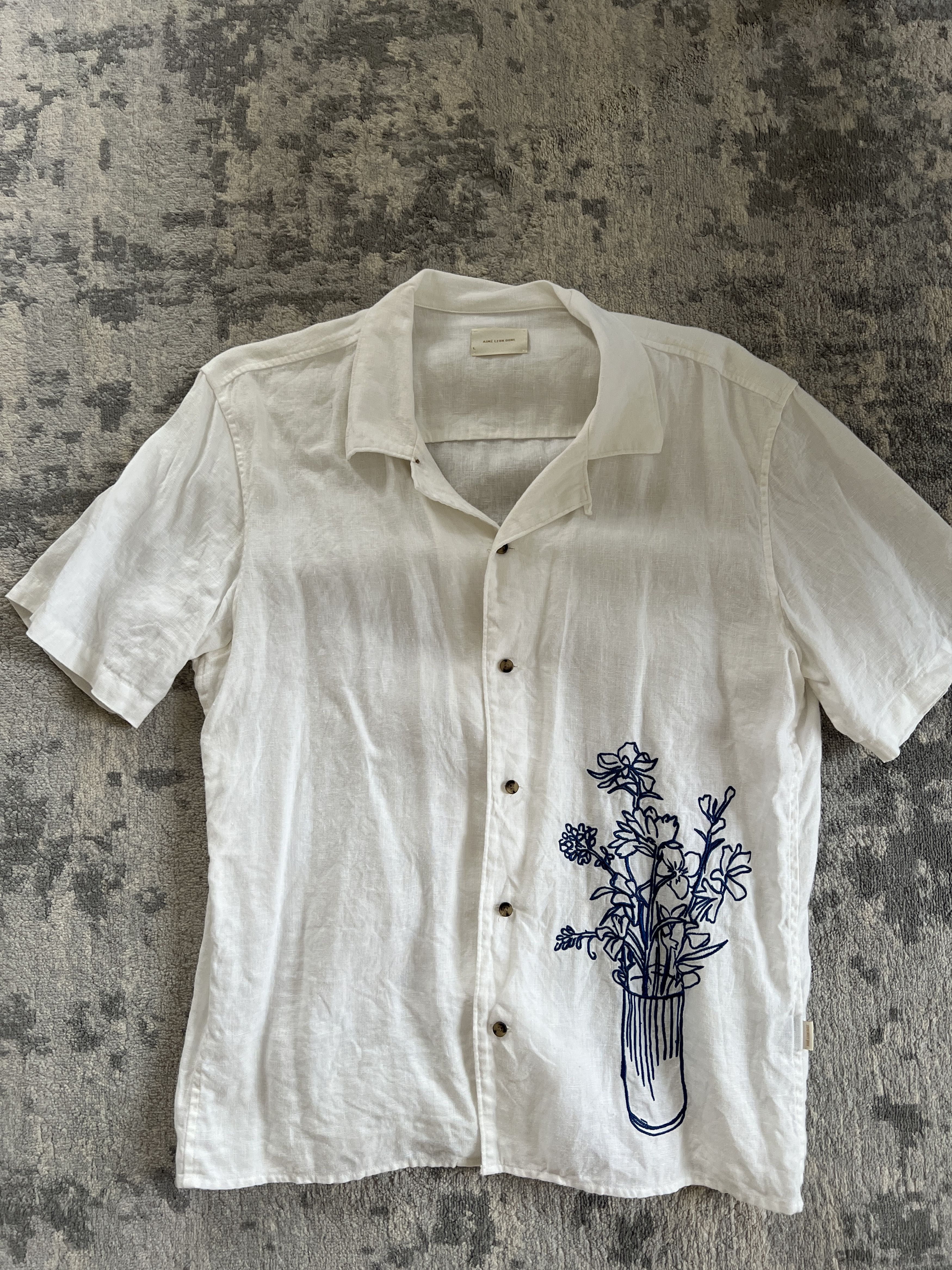 Aime Leon Dore Linen Bouquet Shirt Hoodie, Sweatshirt | PodTeesHub.com
