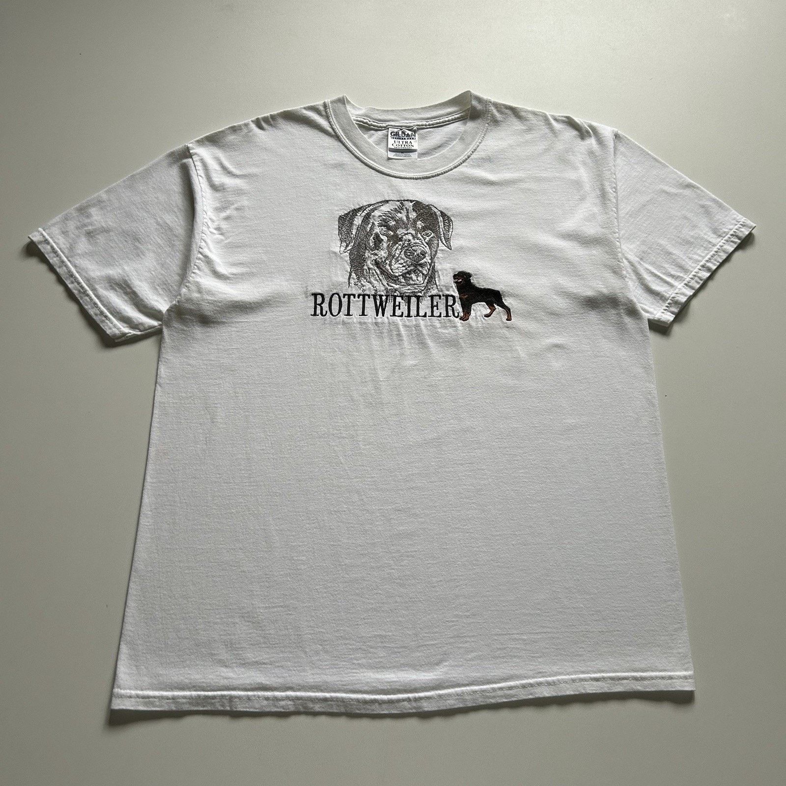 Vintage 90s Rottweiler Dog T Shirt Xl Animal Art Graphic Tee Hoodie, Sweatshirt | PodTeesHub.com