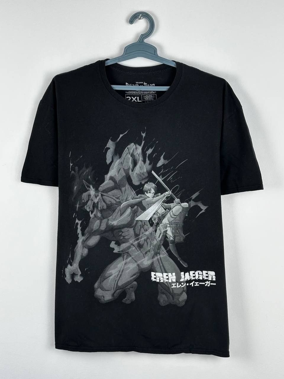 Japanese Brand X Vintage Anime Attack Titan Eren Jaeger Yeager Y2k T-Shirts, Hoodie, Sweatshirt