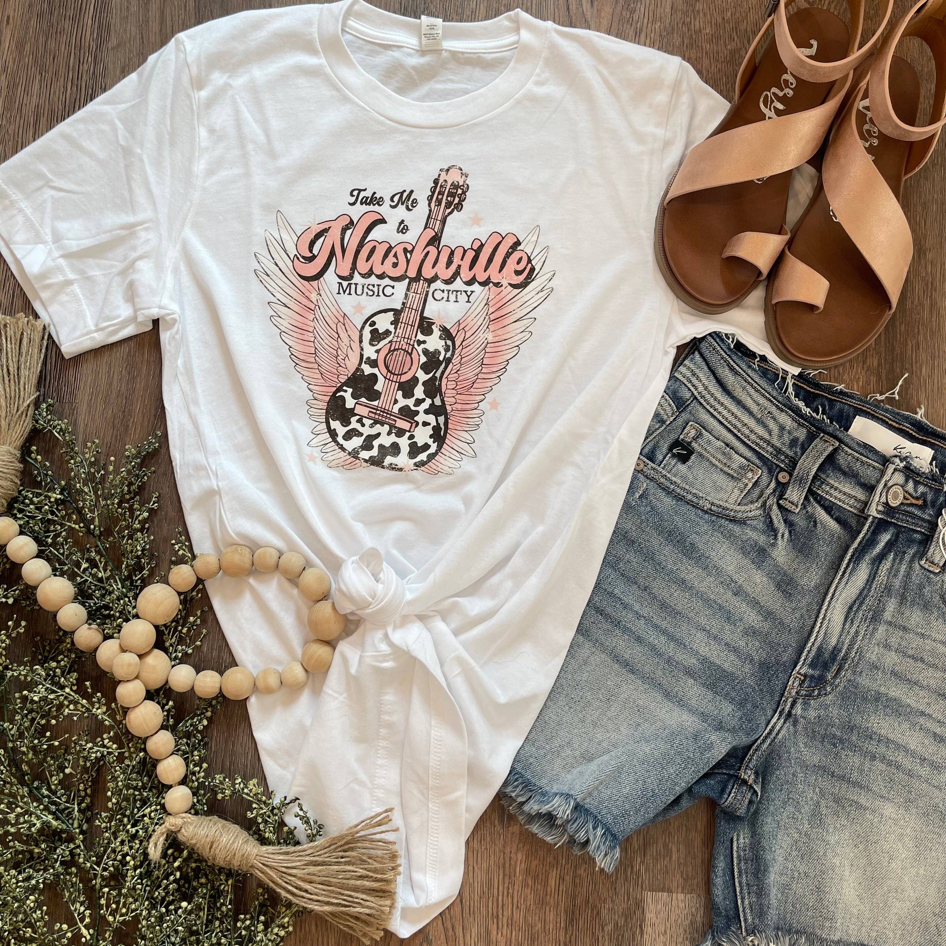 Take Me To Nashville Tee Hoodie, Sweatshirt | PodTeesHub.com