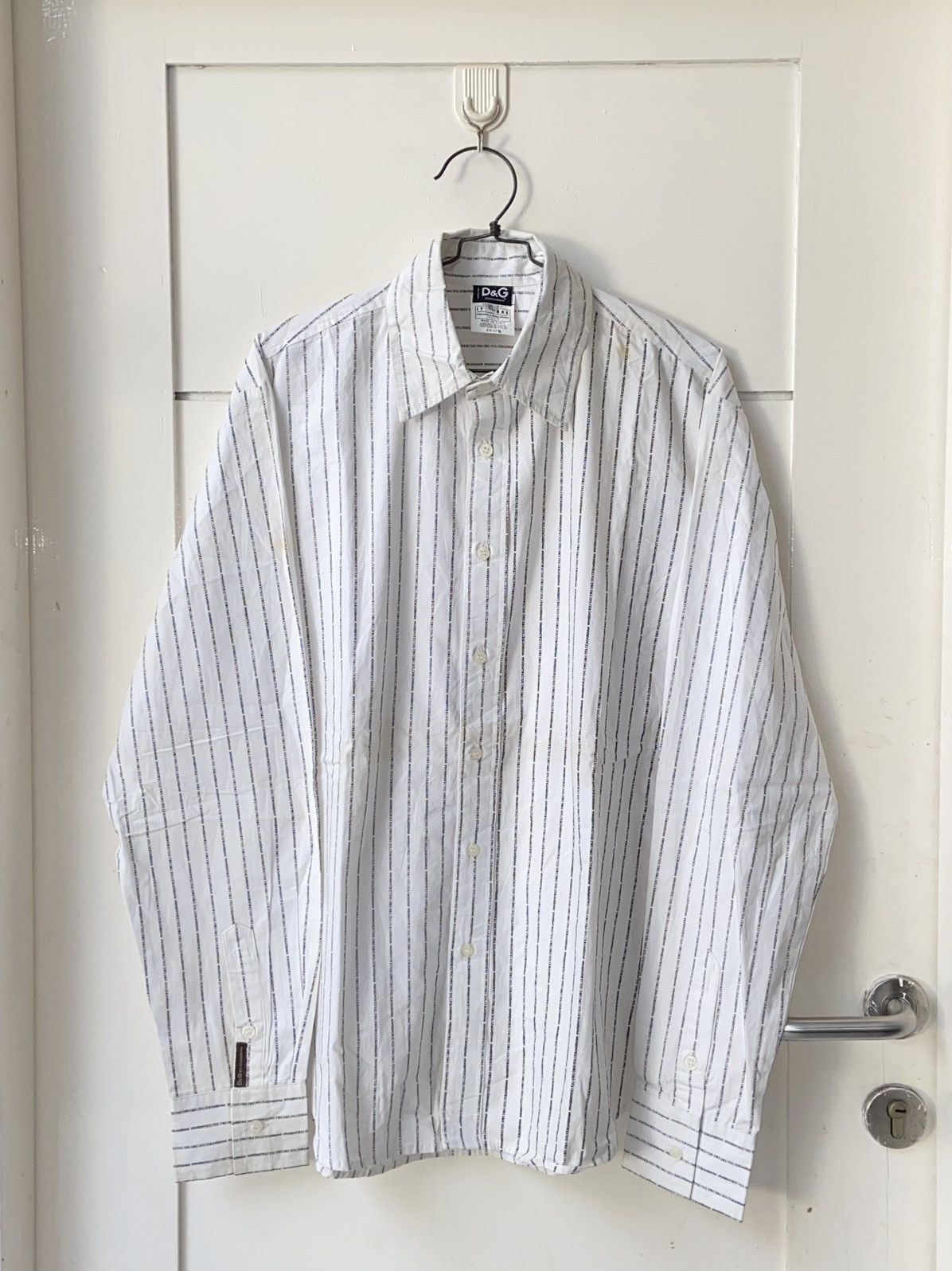 Dolce Gabbana D G Dolce Gabbana White Printed Shirt Hoodie, Sweatshirt | PodTeesHub.com