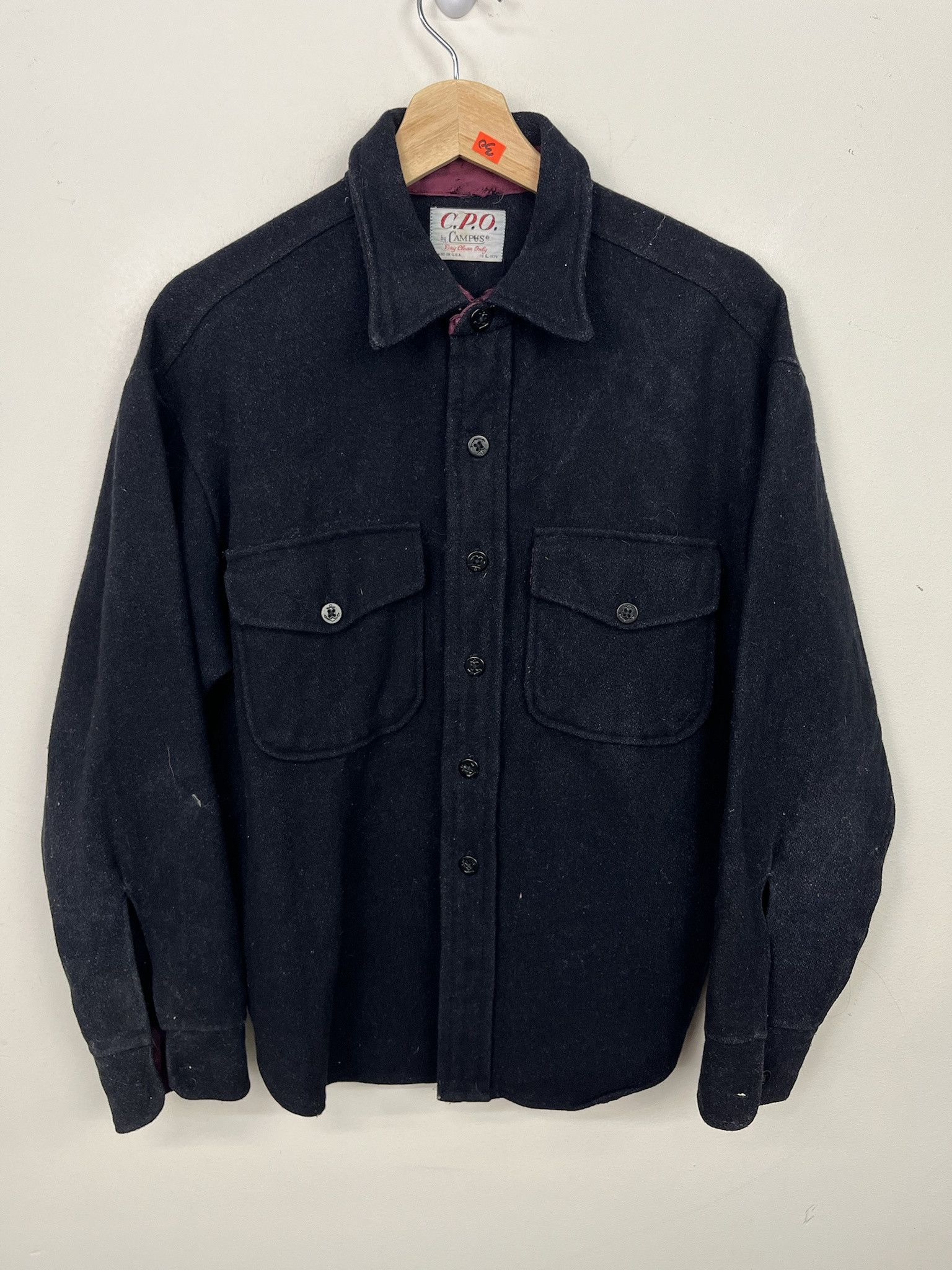 Vintage 70s Cpo Campus Naval Flannel Shirt Size L Hoodie, Sweatshirt | PodTeesHub.com
