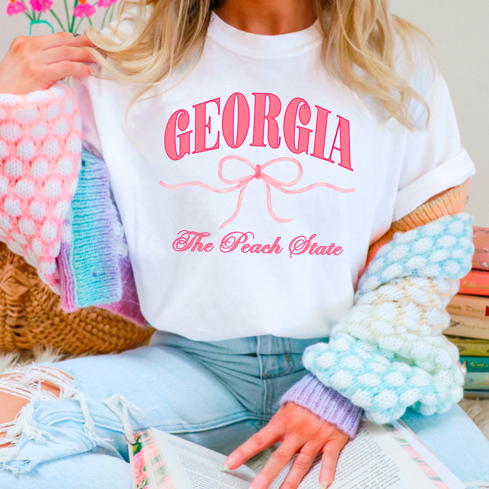 Coquette Tee | Georgia Tee | Ladies Graphic Tee Hoodie, Sweatshirt | PodTeesHub.com