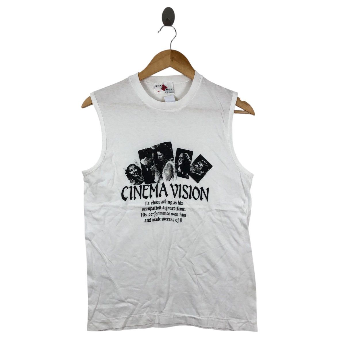 Vintage 90s Cinema Vision Sleeveless T Shirt Film Movie Hoodie, Sweatshirt | PodTeesHub.com
