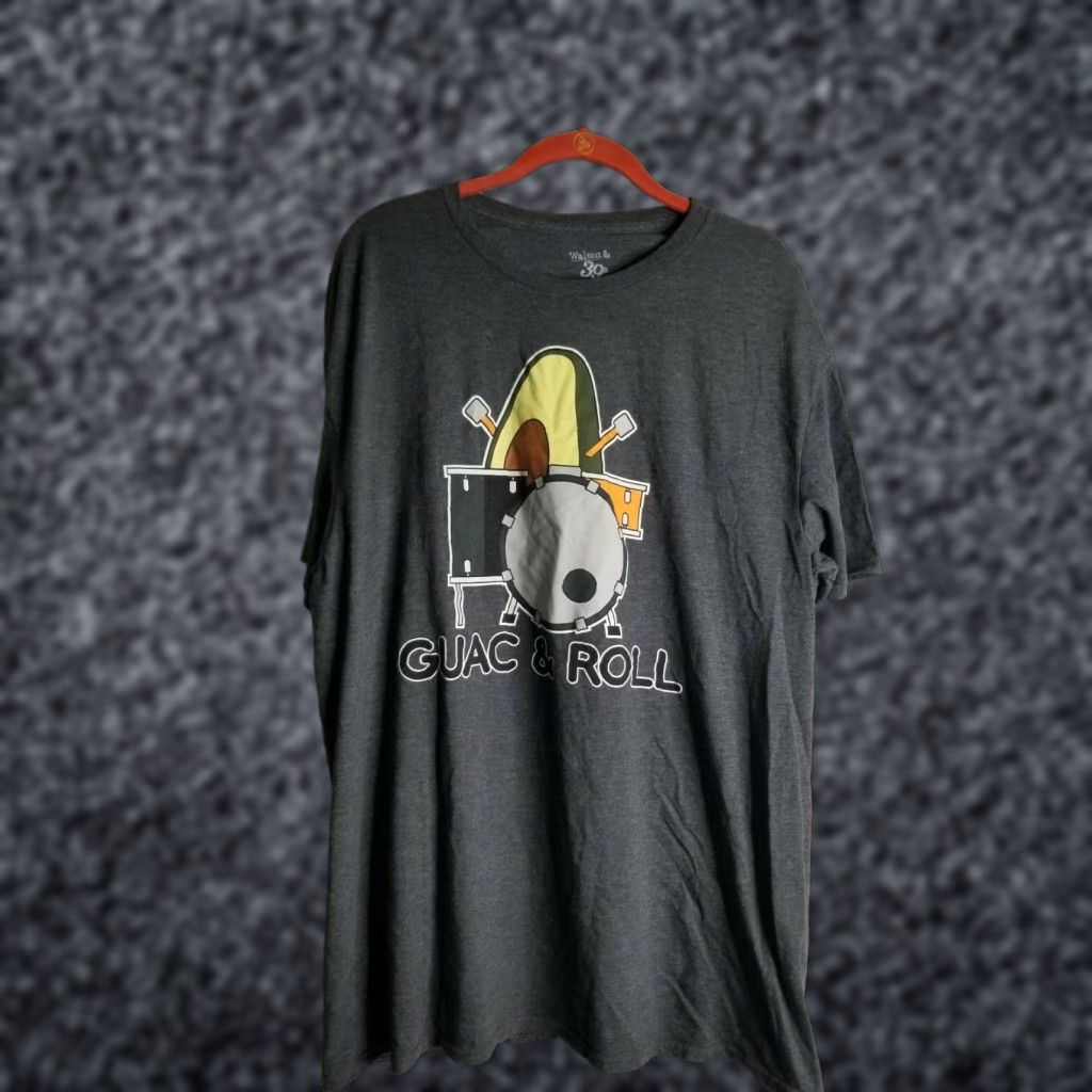 Vintage Walnut And 39th Mens 2xl Grey Parody T Shirt Guac And Roll Shirt Adult 2xl Grey Funny T Shir Hoodie, Sweatshirt
