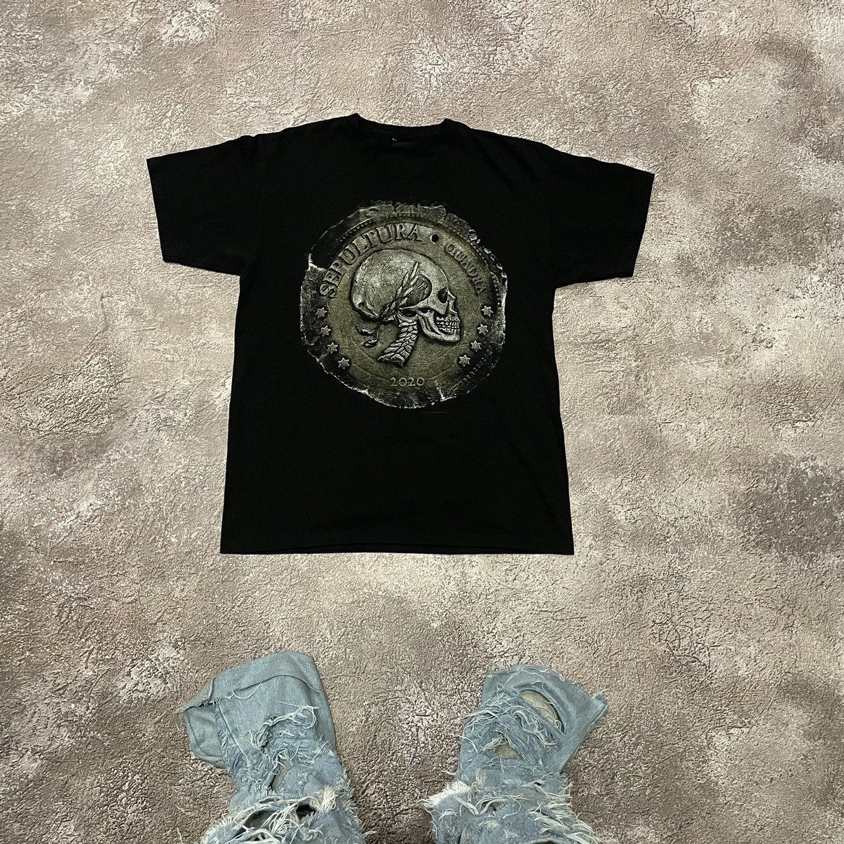 Gildan X Vintage Vintage Y2k Sepultura Scream Face Skulls Tour Horror Tee Hoodie, Sweatshirt | PodTeesHub.com
