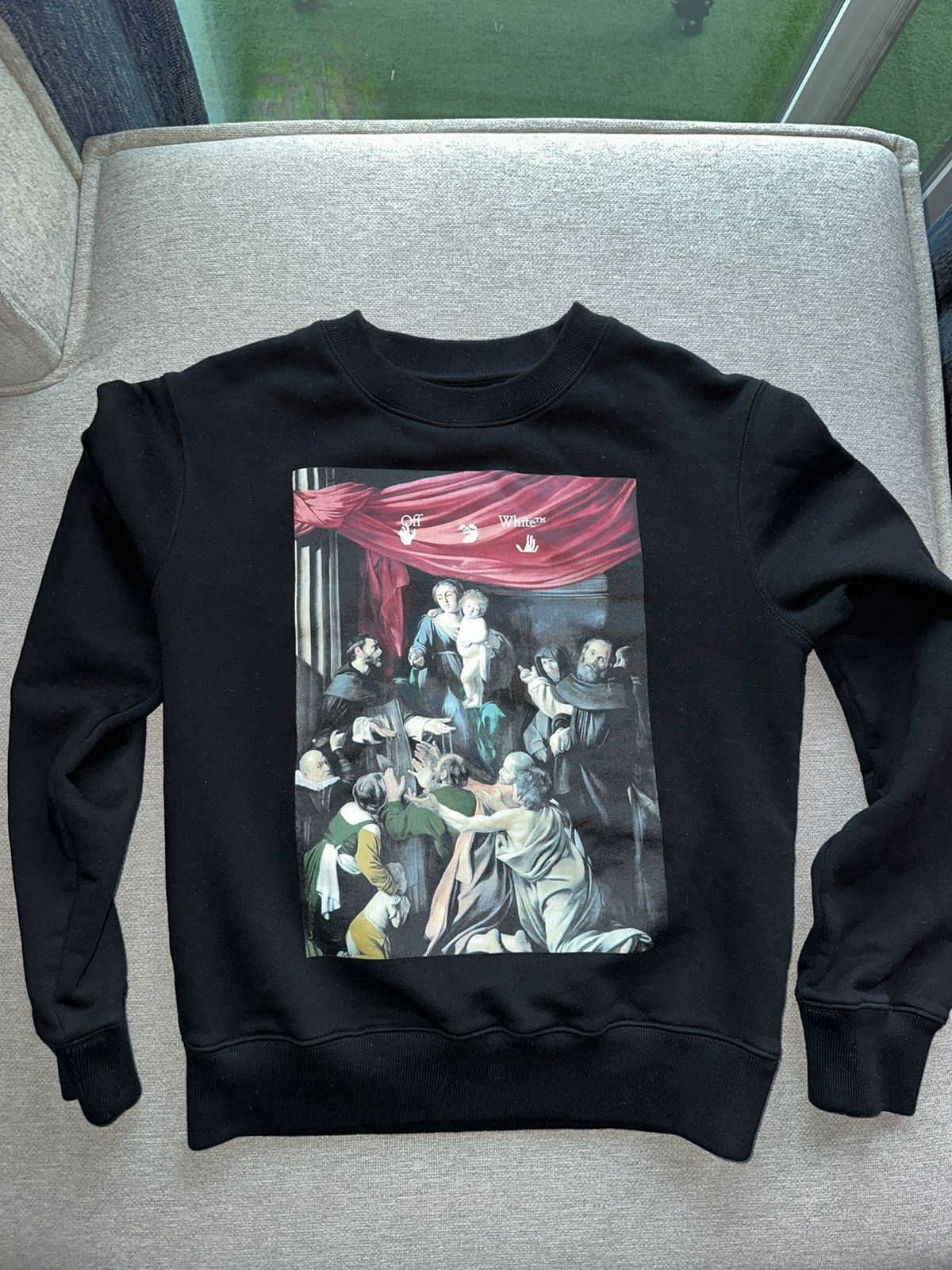 White Off White Crewneck T-Shirts, Hoodie, Sweatshirt | PodTeesHub.com