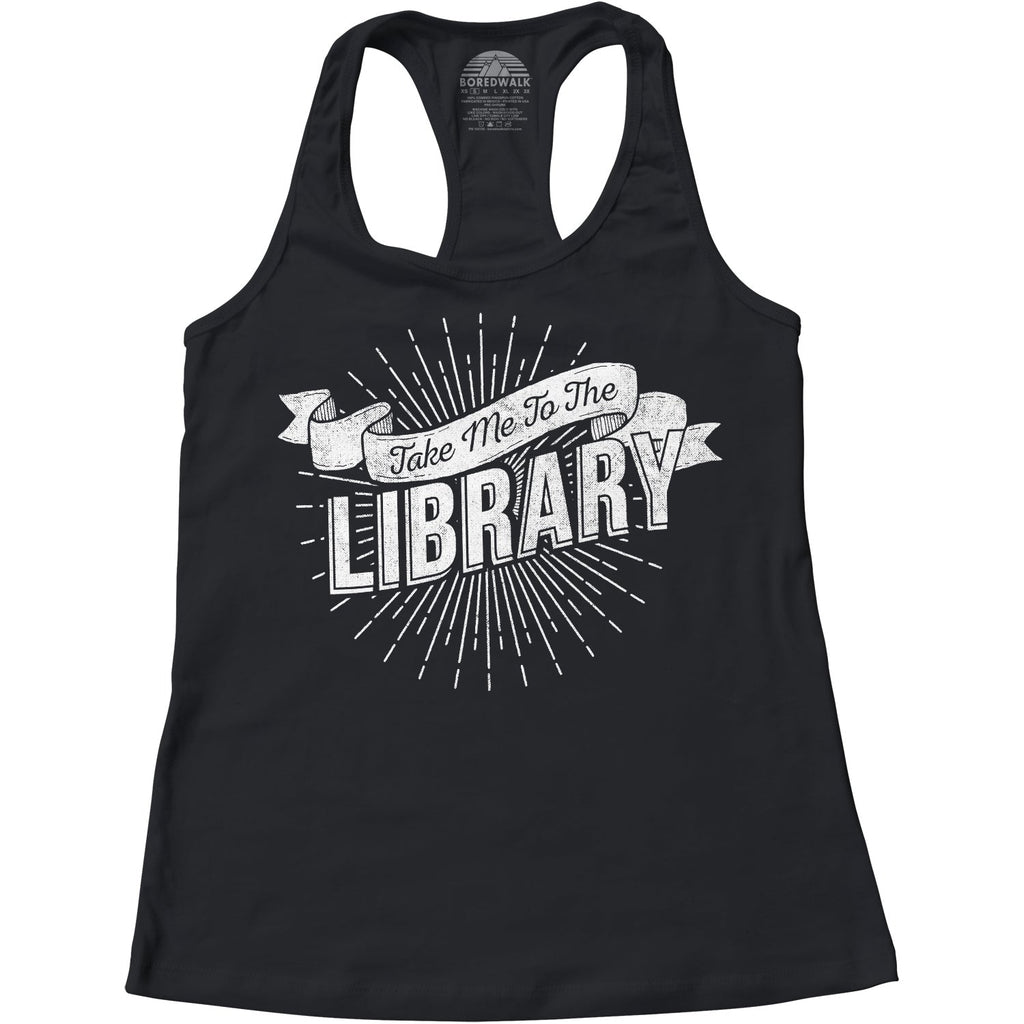 Women's Take Me To The Library Racerback Tank Top