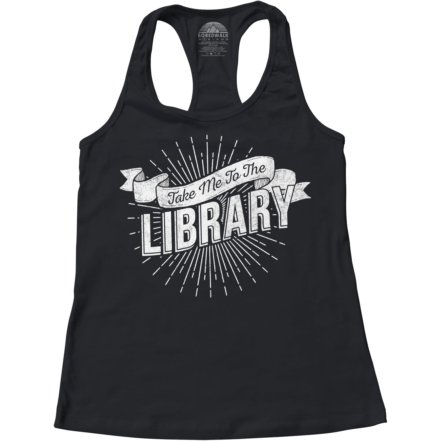 Women's Take Me To The Library Racerback Tank Top