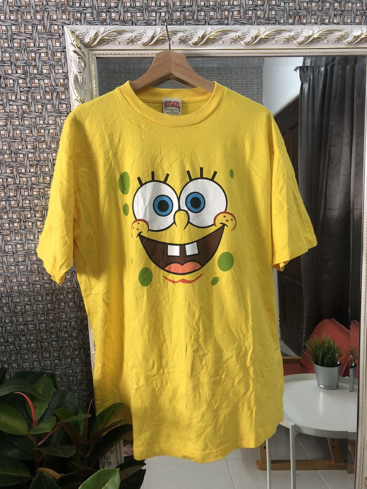 Vintage Spongebob Squarepant Face T Shirt Hoodie, Sweatshirt | PodTeesHub.com