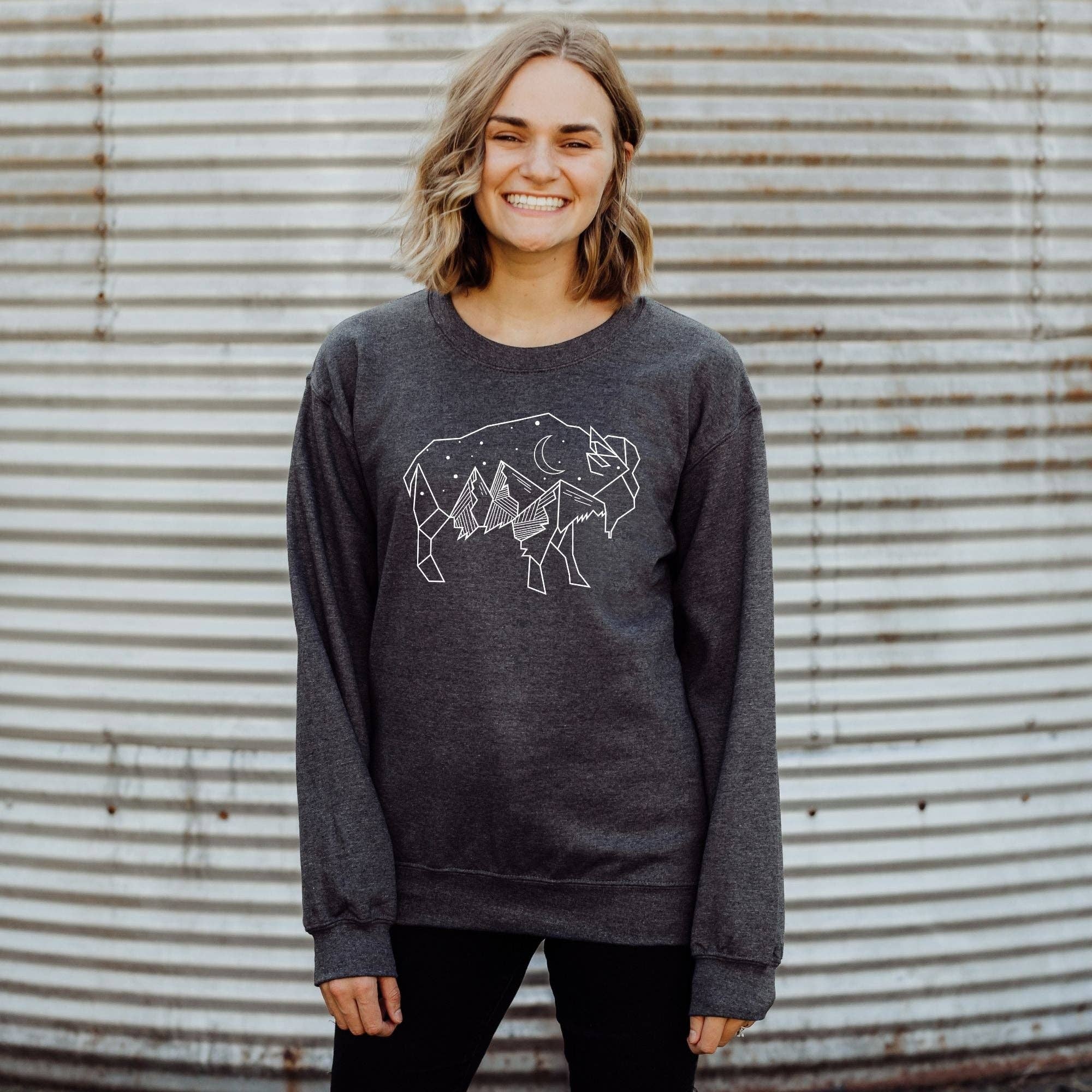 Buffalo Super Soft Unisex Sweatshirt Hoodie/Crewneck T-Shirts | PodTeesHub.com