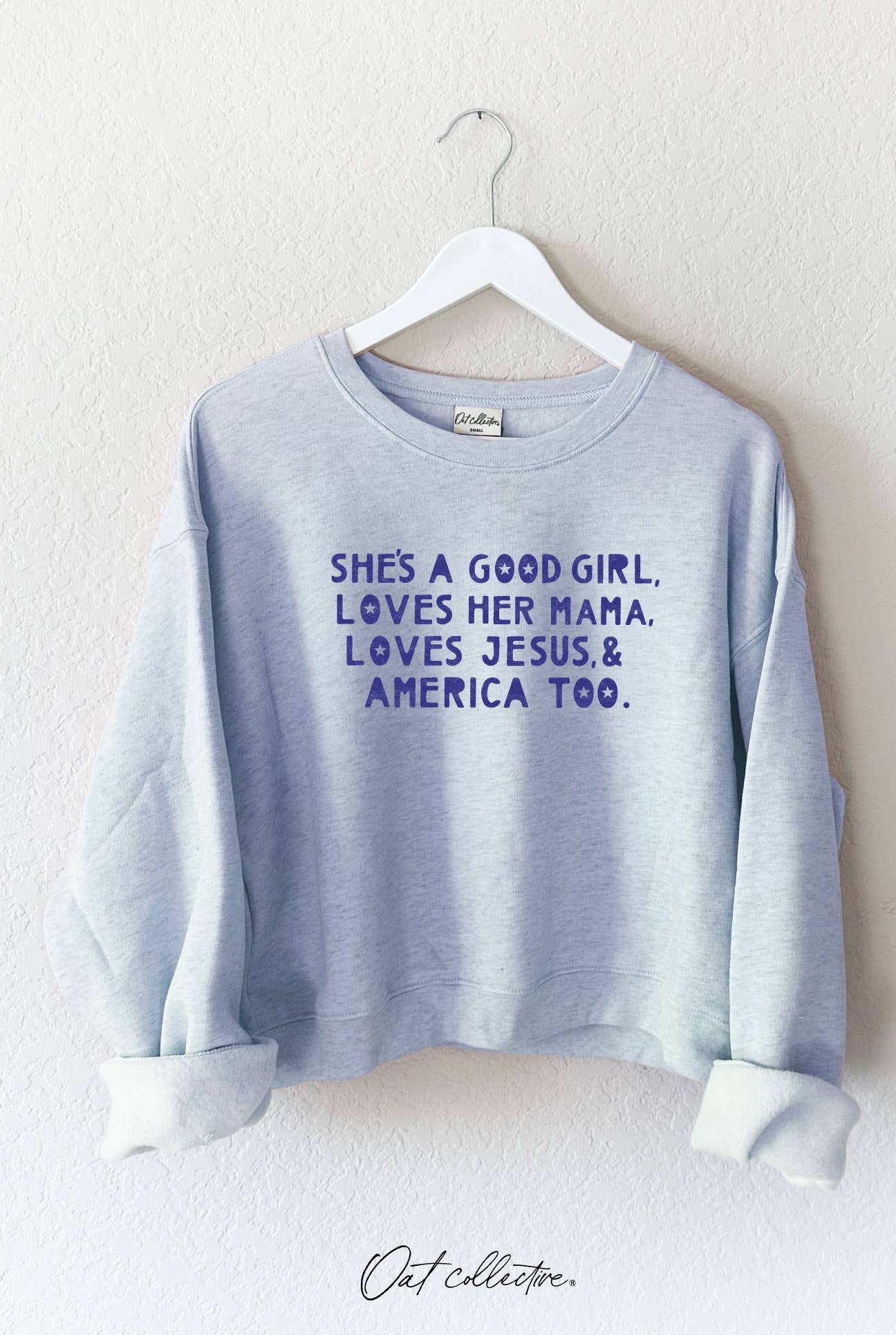 She's A Good Girl Mid Graphic Sweatshirt T-Shirts, Hoodie | PodTeesHub.com