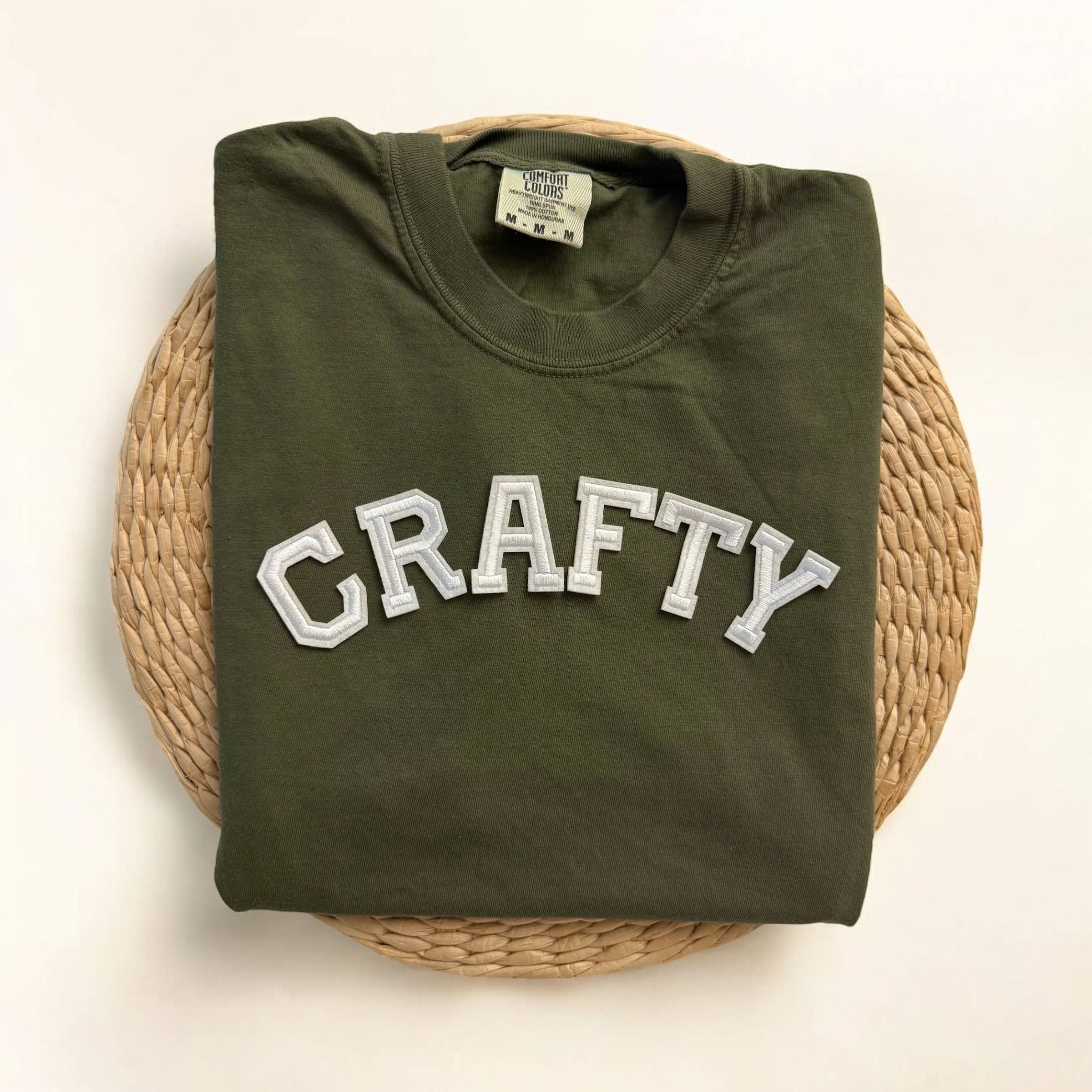 Crafty Comfort Colors Short Sleeve Shirt, Craft Store Produc Hoodie, Sweatshirt | PodTeesHub.com