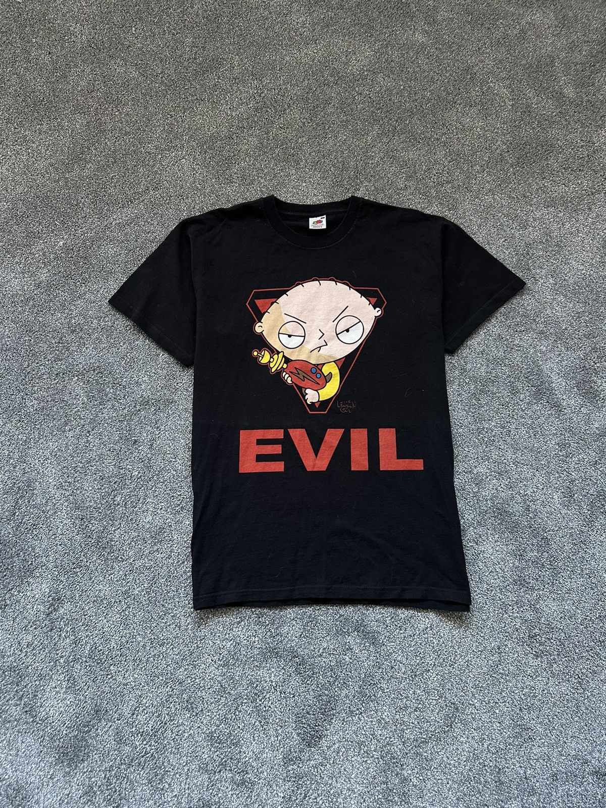 Fruit Of The Loom Family Guy Stewie Evil T Shirt Cartoon Graphic Tee Fox Tv Sh Hoodie, Sweatshirt | PodTeesHub.com