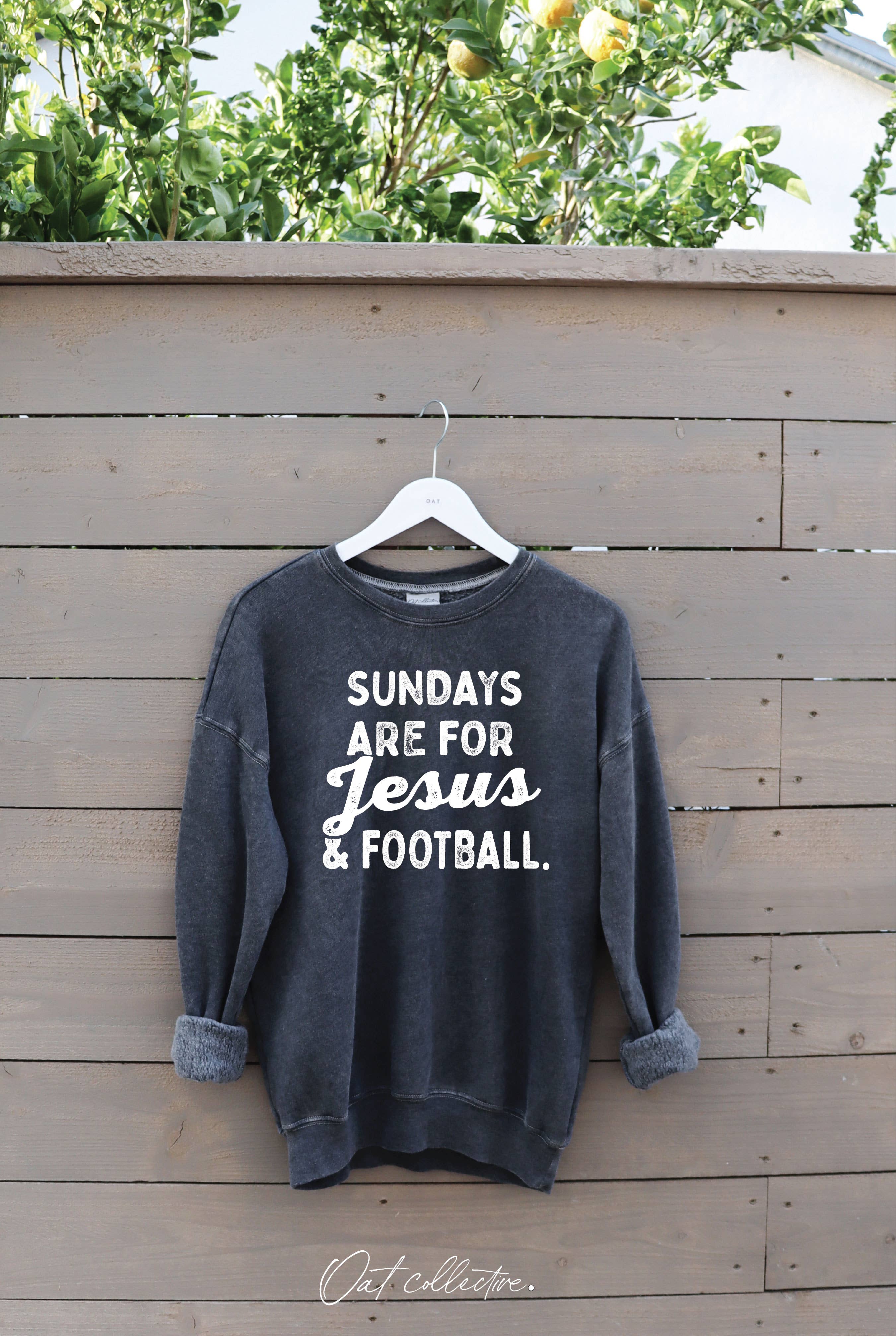 Sundays Are For Jesus    Mineral Graphic Sweatshirt T-Shirts, Hoodie | PodTeesHub.com