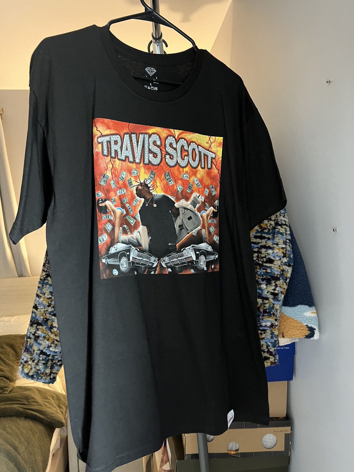 Scott Travis Scott X Diamond Supply Co Rodeo T Shirt Black Hoodie, Sweatshirt | PodTeesHub.com