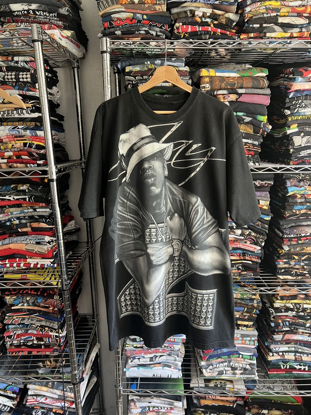 Z Y2k Jay Z Jumbo Print Oversized Tee 2000s Hoodie, Sweatshirt | PodTeesHub.com