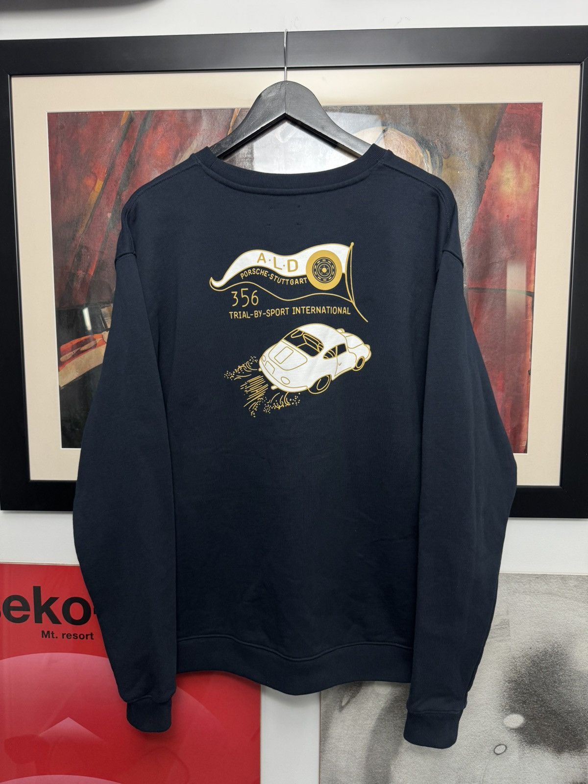 Leon Dore Aime Leon Dore Porsche 356 Crewneck Sweatshirt Rare Collab T-Shirts, Hoodie | PodTeesHub.com
