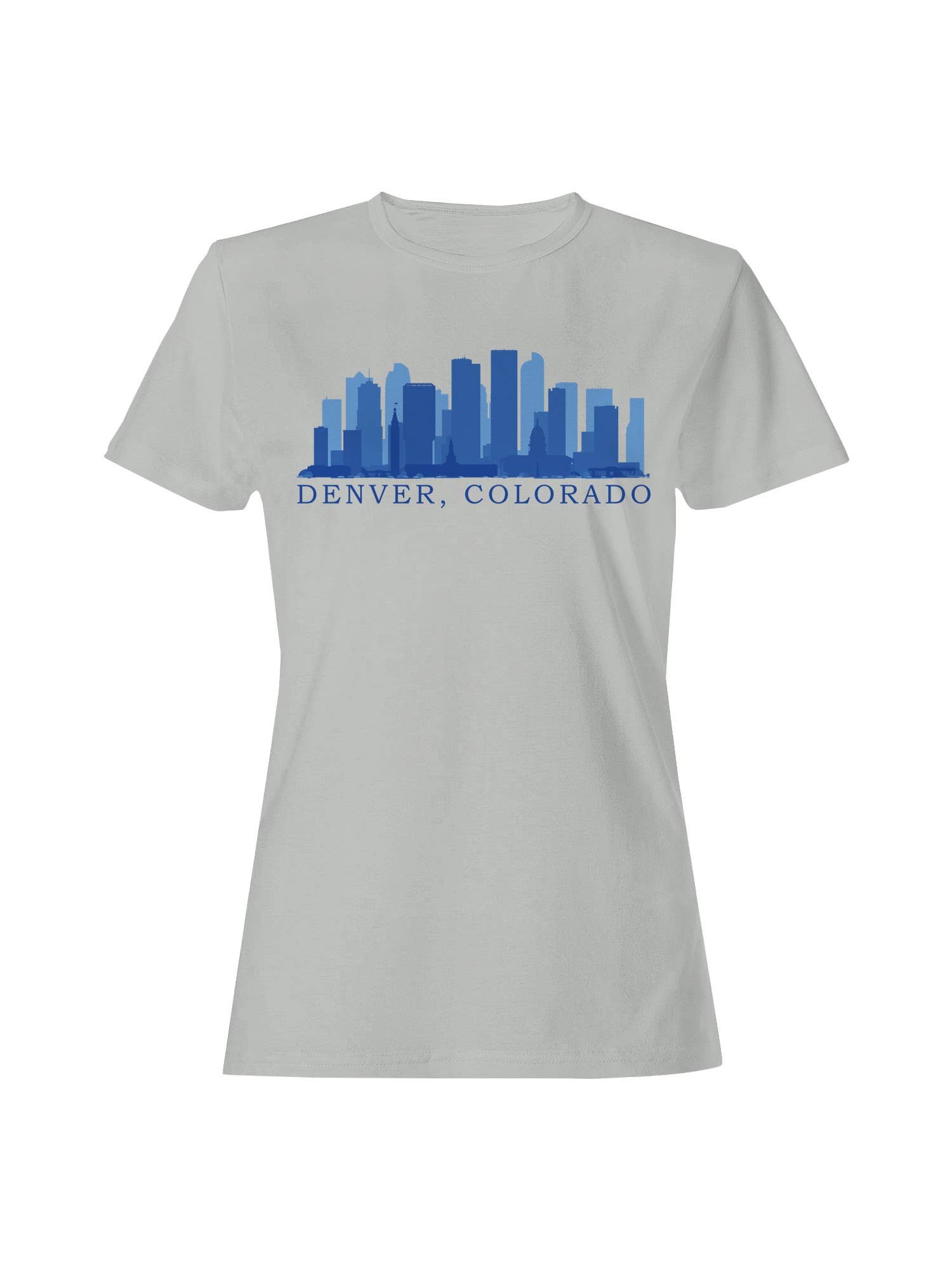 Denver Colorado Skyline Art Women's T-Shirt Hoodie, Sweatshirt | PodTeesHub.com