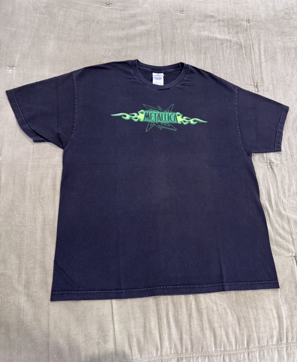 2002 Vintage Metallica Green Flame Logo T-Shirts, Hoodie, Sweatshirt