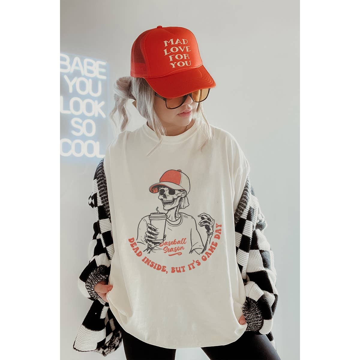 Baseball Season Western Vintage Graphic Oversized Tee Hoodie, Sweatshirt | PodTeesHub.com