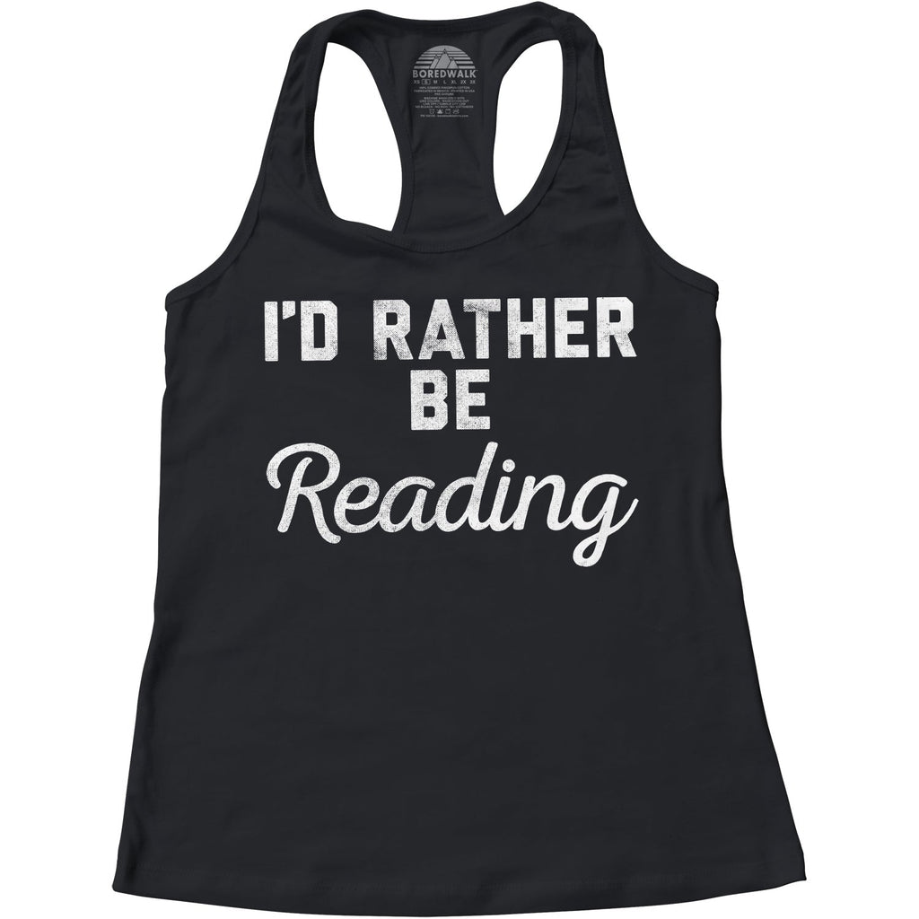 Women's I'd Rather Be Reading Racerback Tank Top