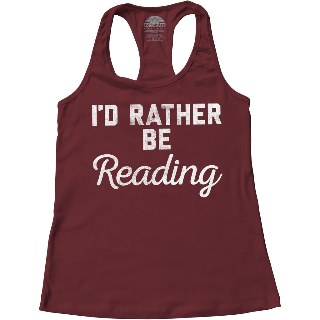 Women's I'd Rather Be Reading Racerback Tank Top