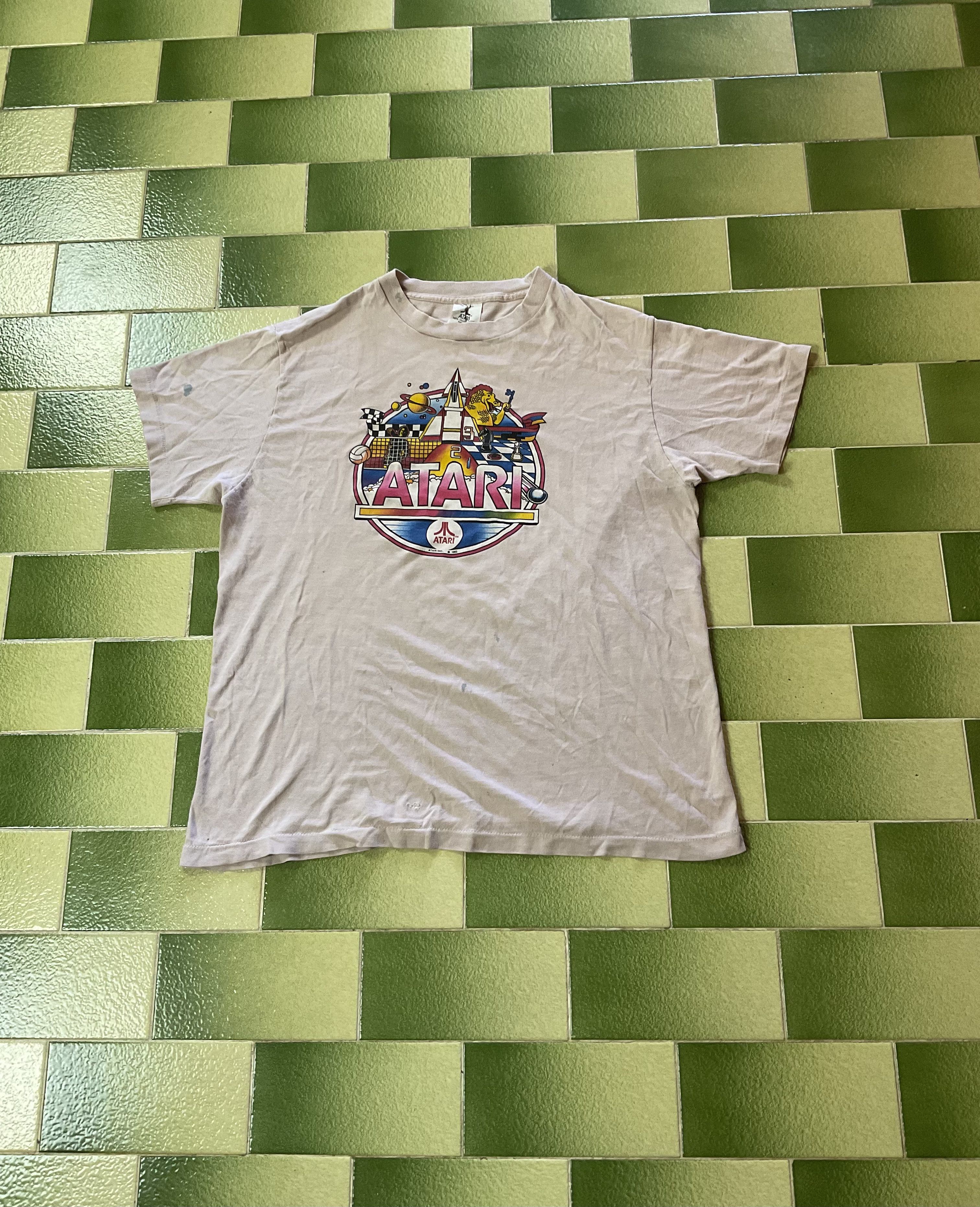 Japanese Brand Vintage 1982 Atari Video Games Fits Medium T-Shirts, Hoodie, Sweatshirt