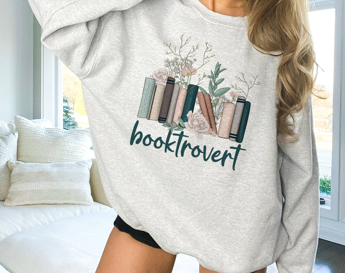Booktrovert - Cute Reading Book Club Sweatshirt T-Shirts, Hoodie | PodTeesHub.com