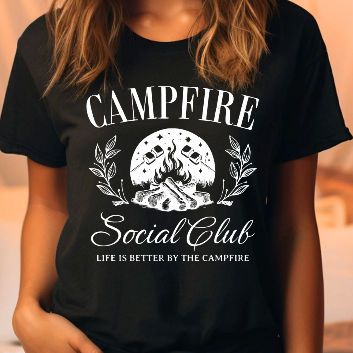 Campfire Social Club Tee Hoodie, Sweatshirt | PodTeesHub.com