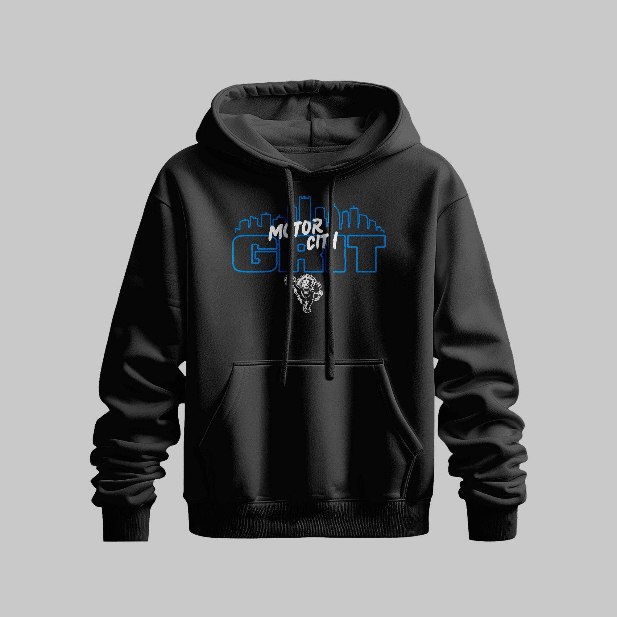 Detroit Lions Grit Hoodie - Vintage Game Day Apparel T-Shirts, Sweatshirt | PodTeesHub.com
