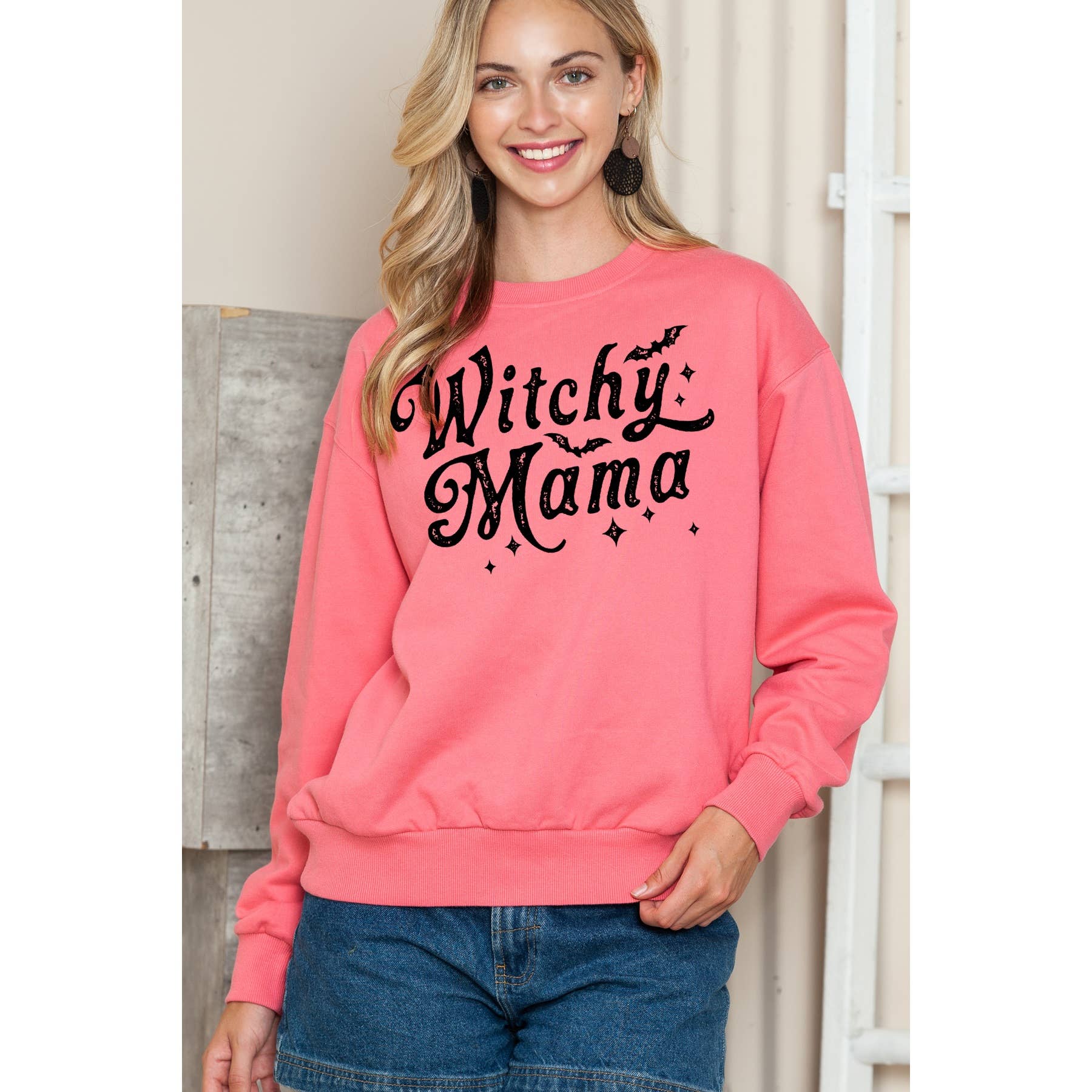 Witchy Mama - Crewneck Sweatshirt T-Shirts, Hoodie | PodTeesHub.com